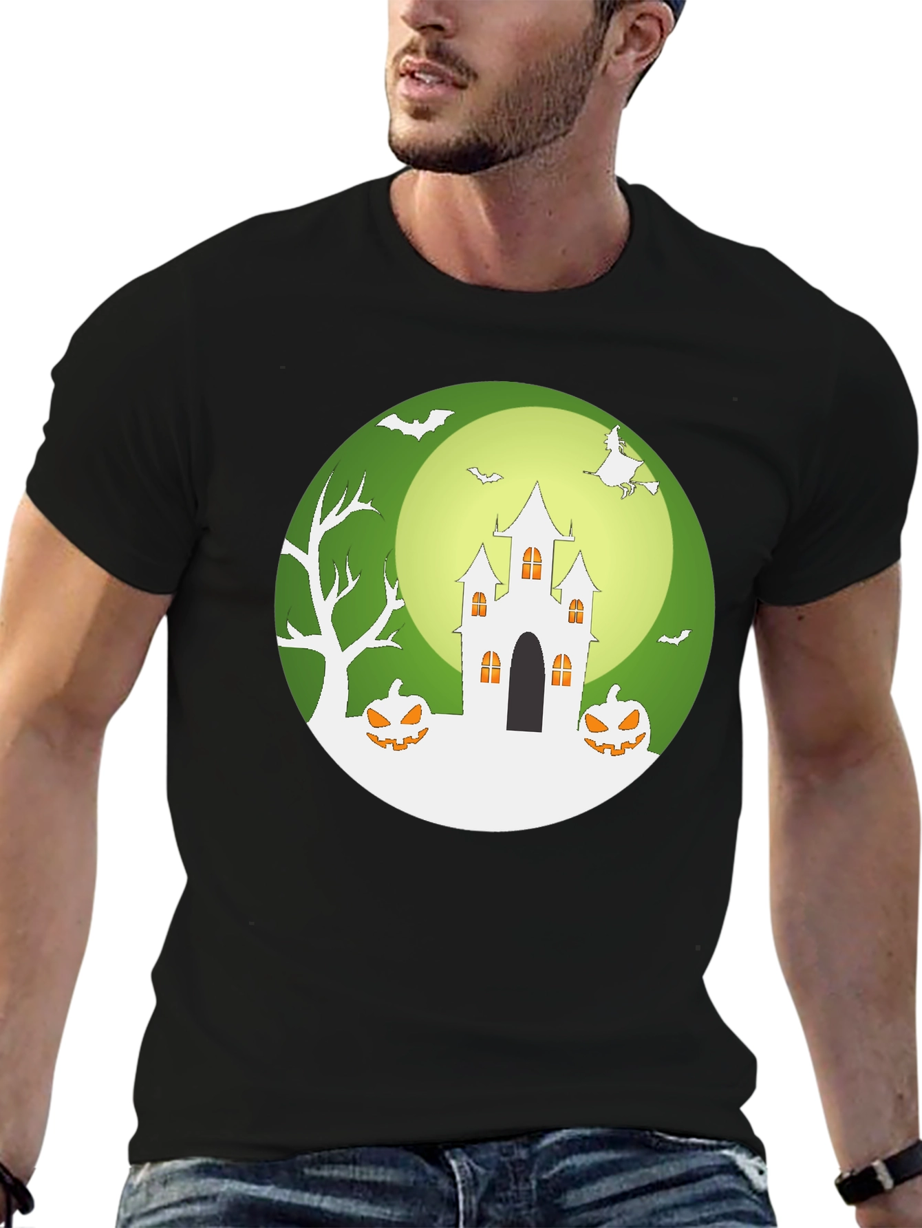Halloween Castle Graphic Tee