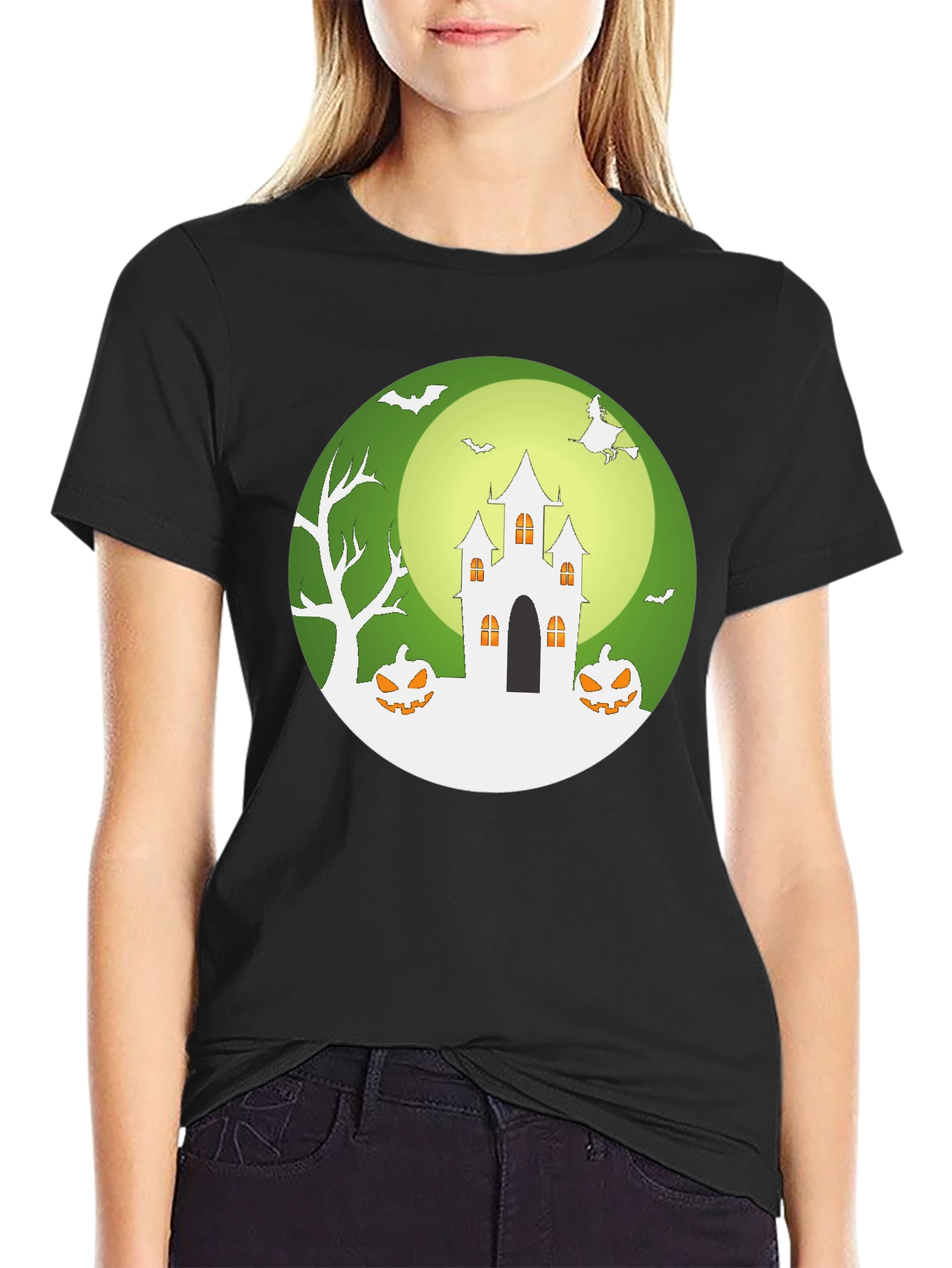 Halloween Castle Graphic Tee