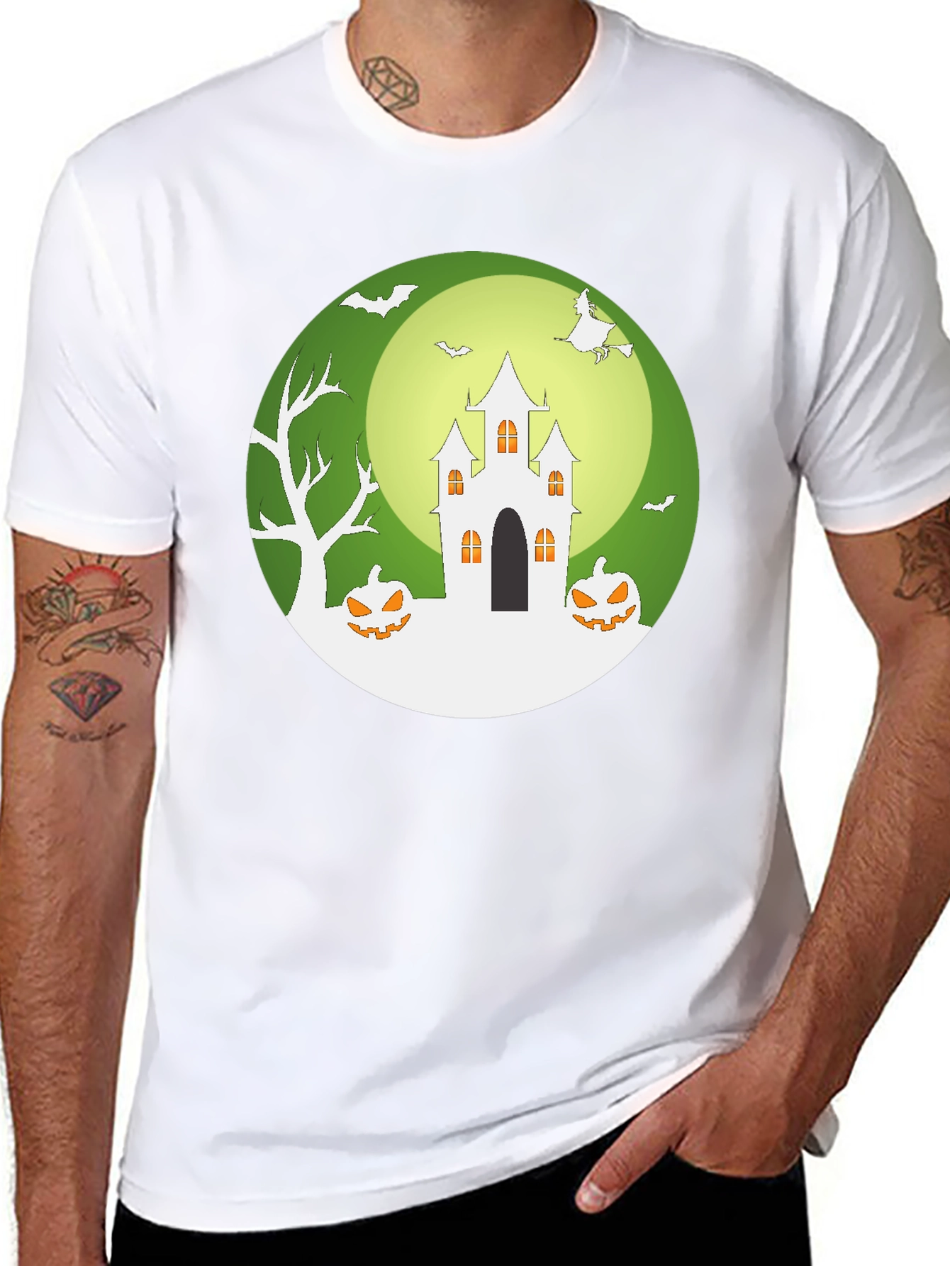 Halloween Castle Graphic Tee
