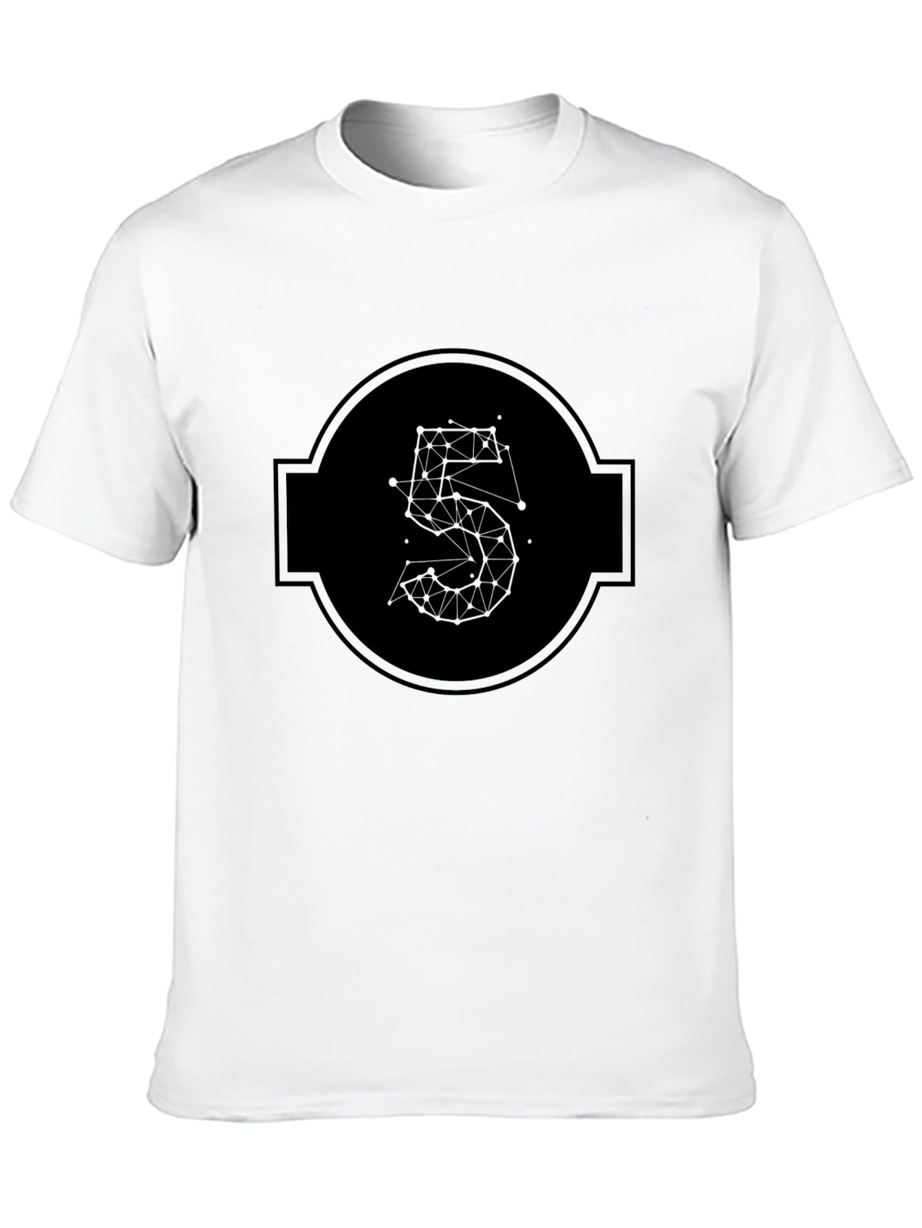 Geometric Number 5 T-Shirt
