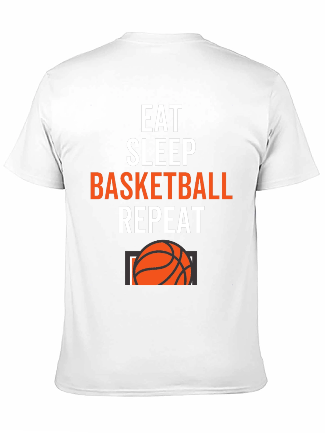Eat Sleep Basketball Repeat Graphic Tee