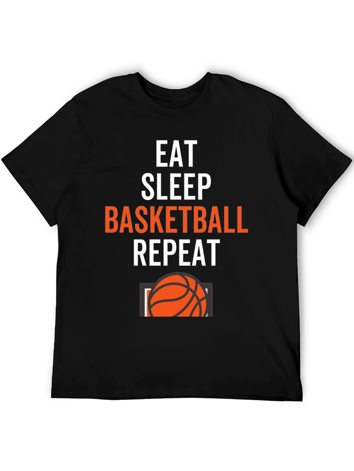 Eat Sleep Basketball Repeat Graphic Tee