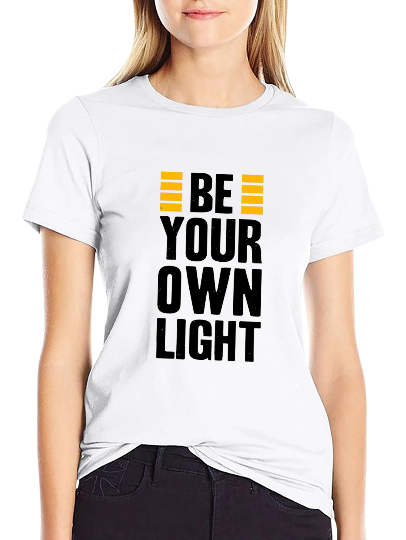 Be Your Own Light Black Graphic Tee