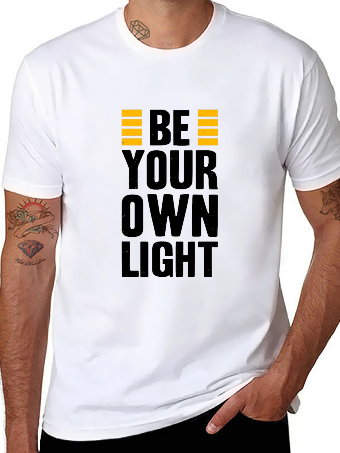 Be Your Own Light Black Graphic Tee