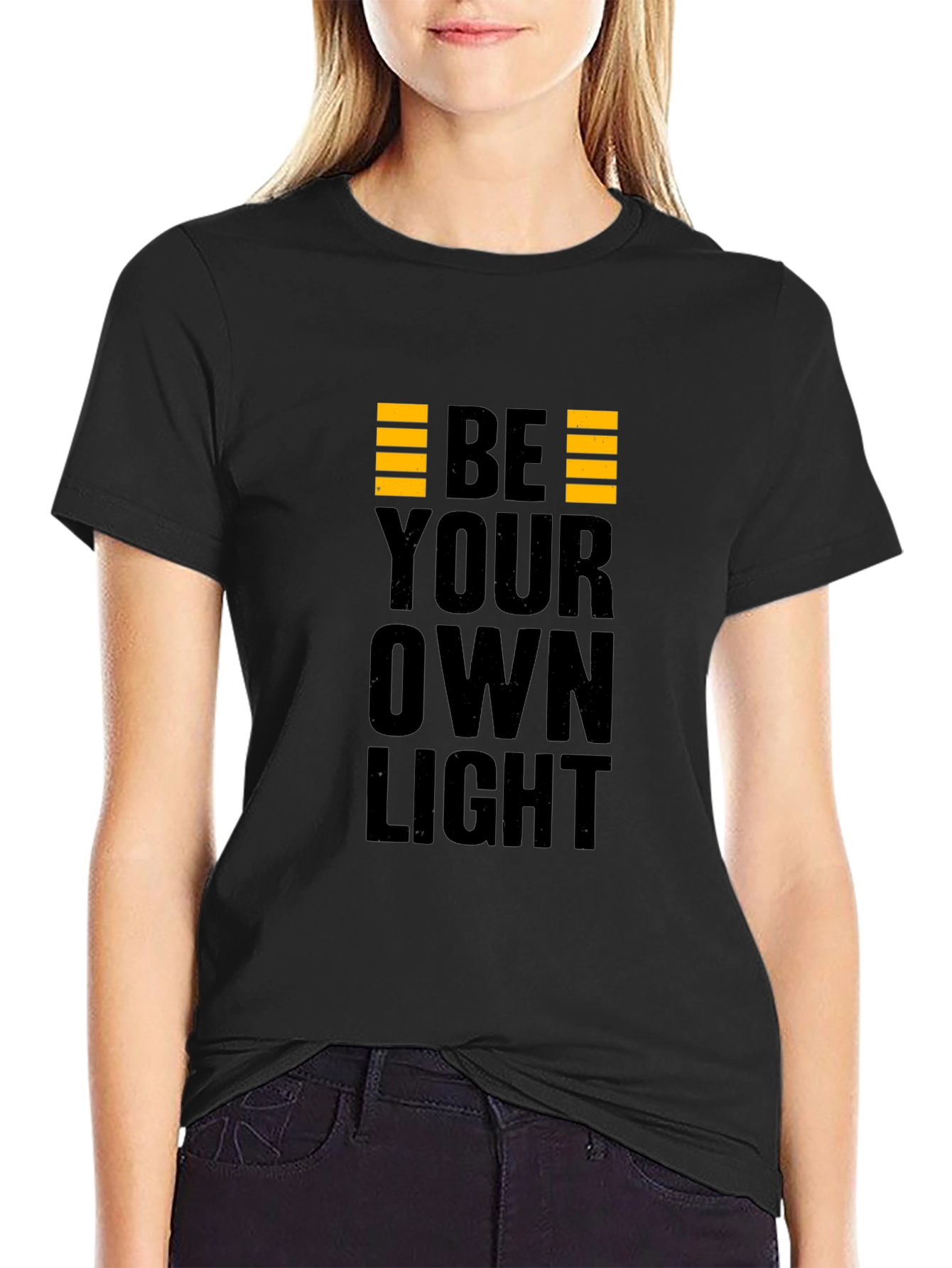 Be Your Own Light Black Graphic Tee