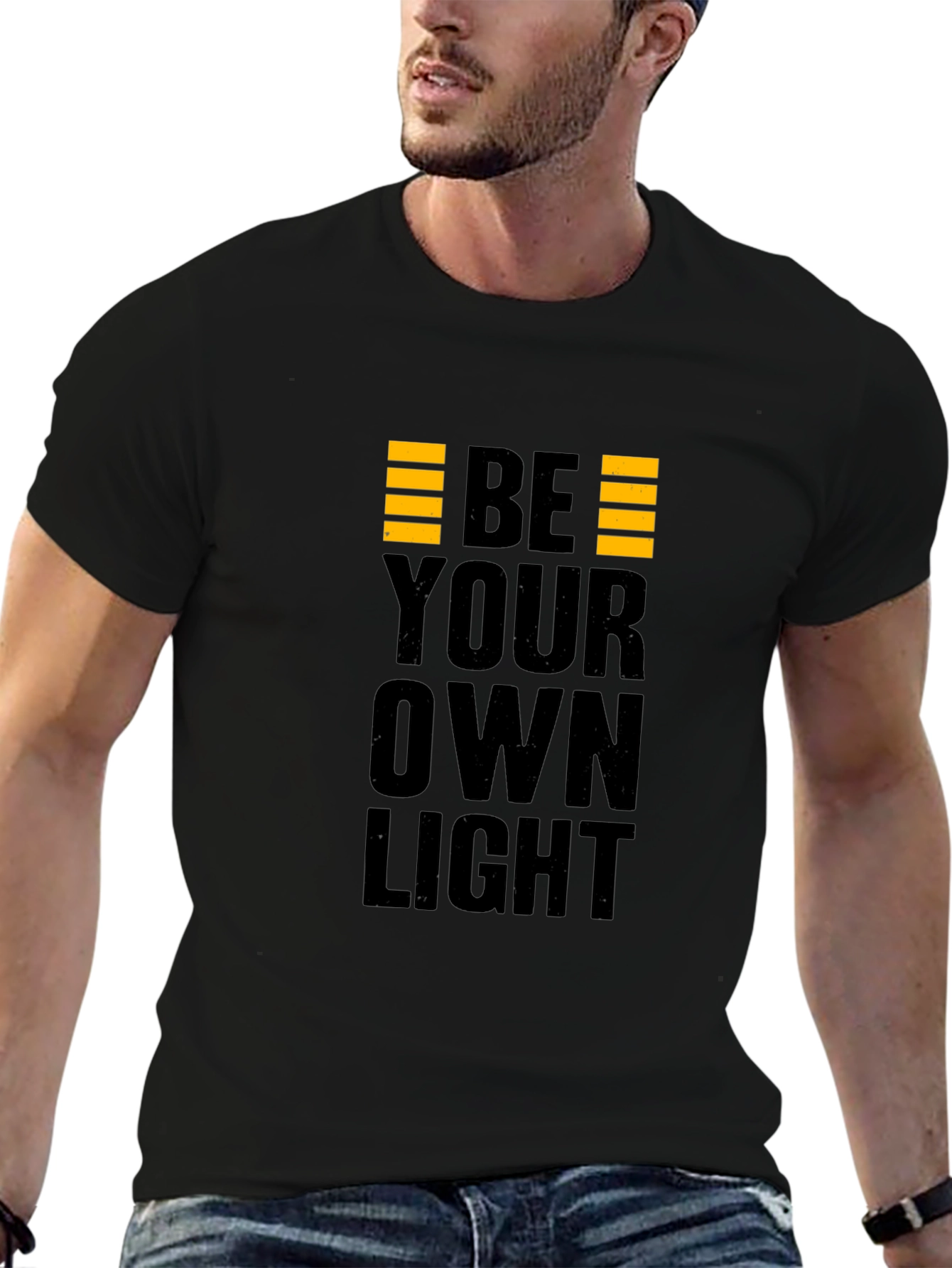Be Your Own Light Black Graphic Tee