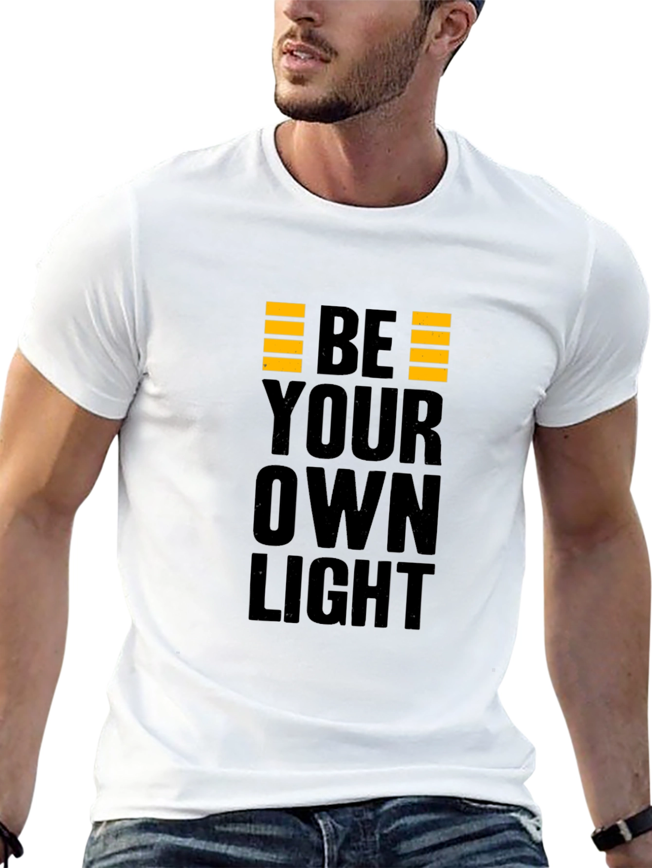 Be Your Own Light Black Graphic Tee