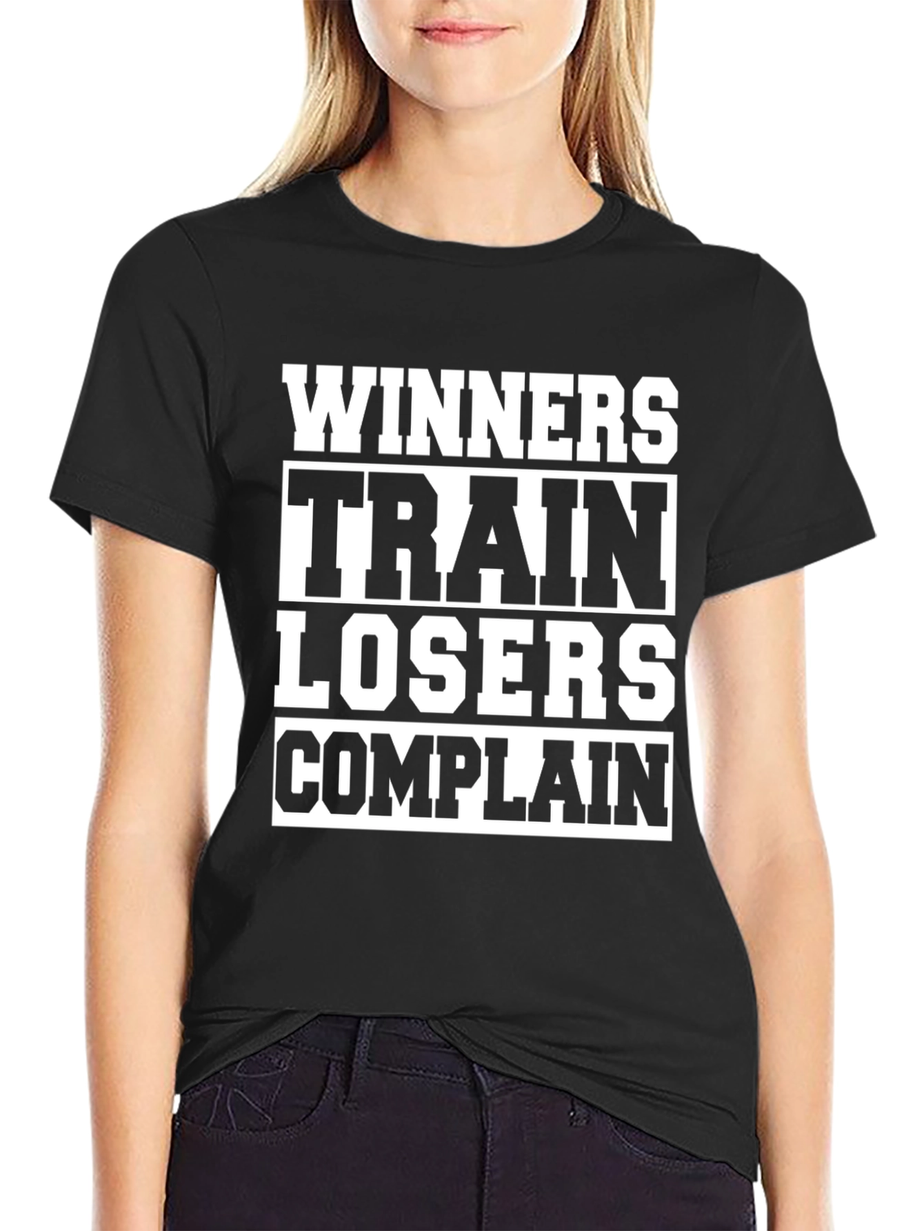 Winners Train Losers Complain Graphic Tee