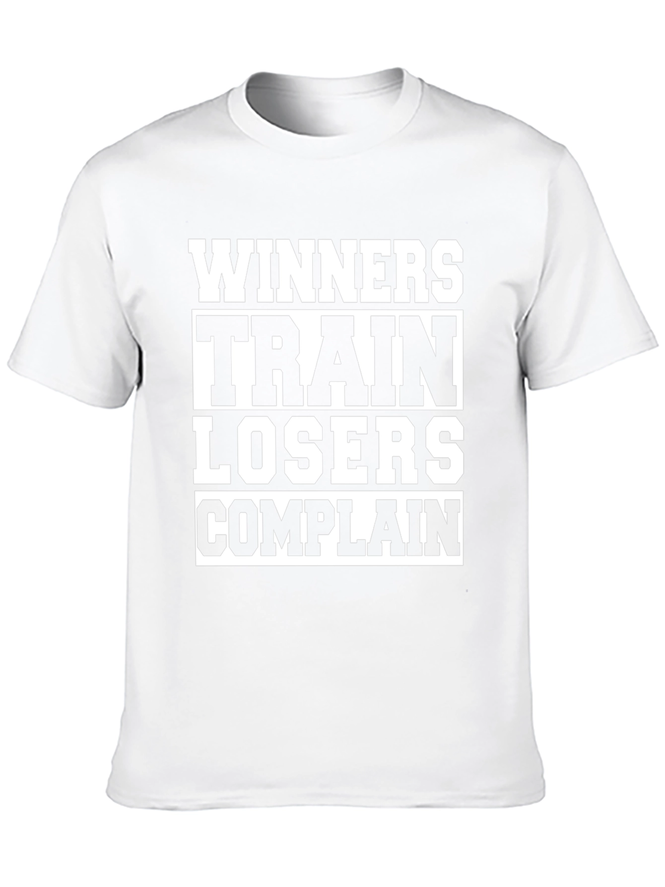 Winners Train Losers Complain Graphic Tee