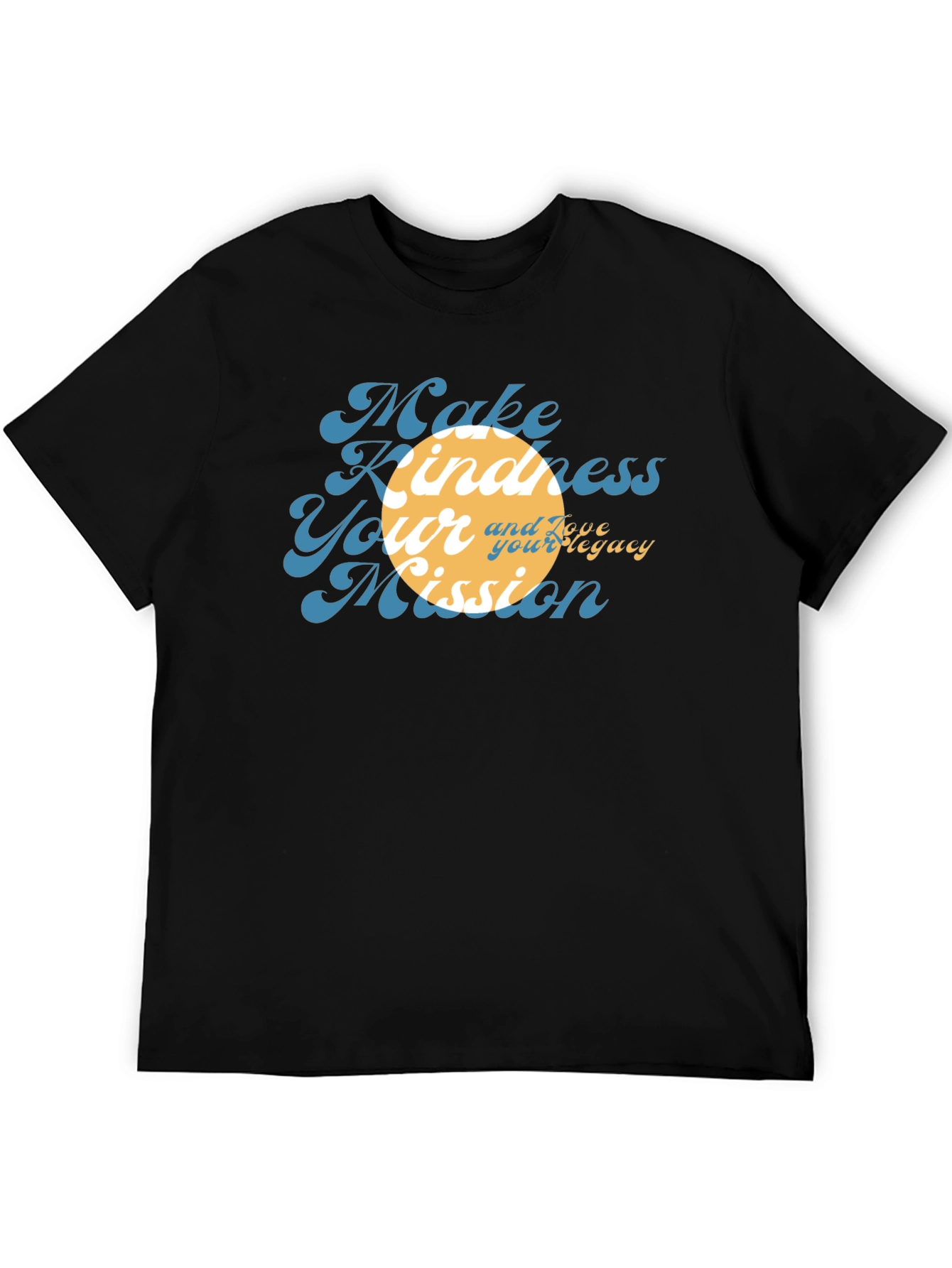 Kindness Mission Black Graphic Tee