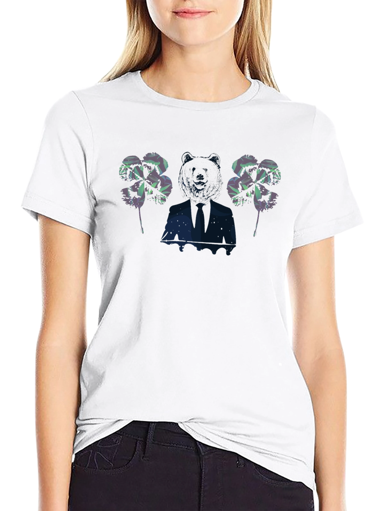 Mens Graphic Print Black T-Shirt