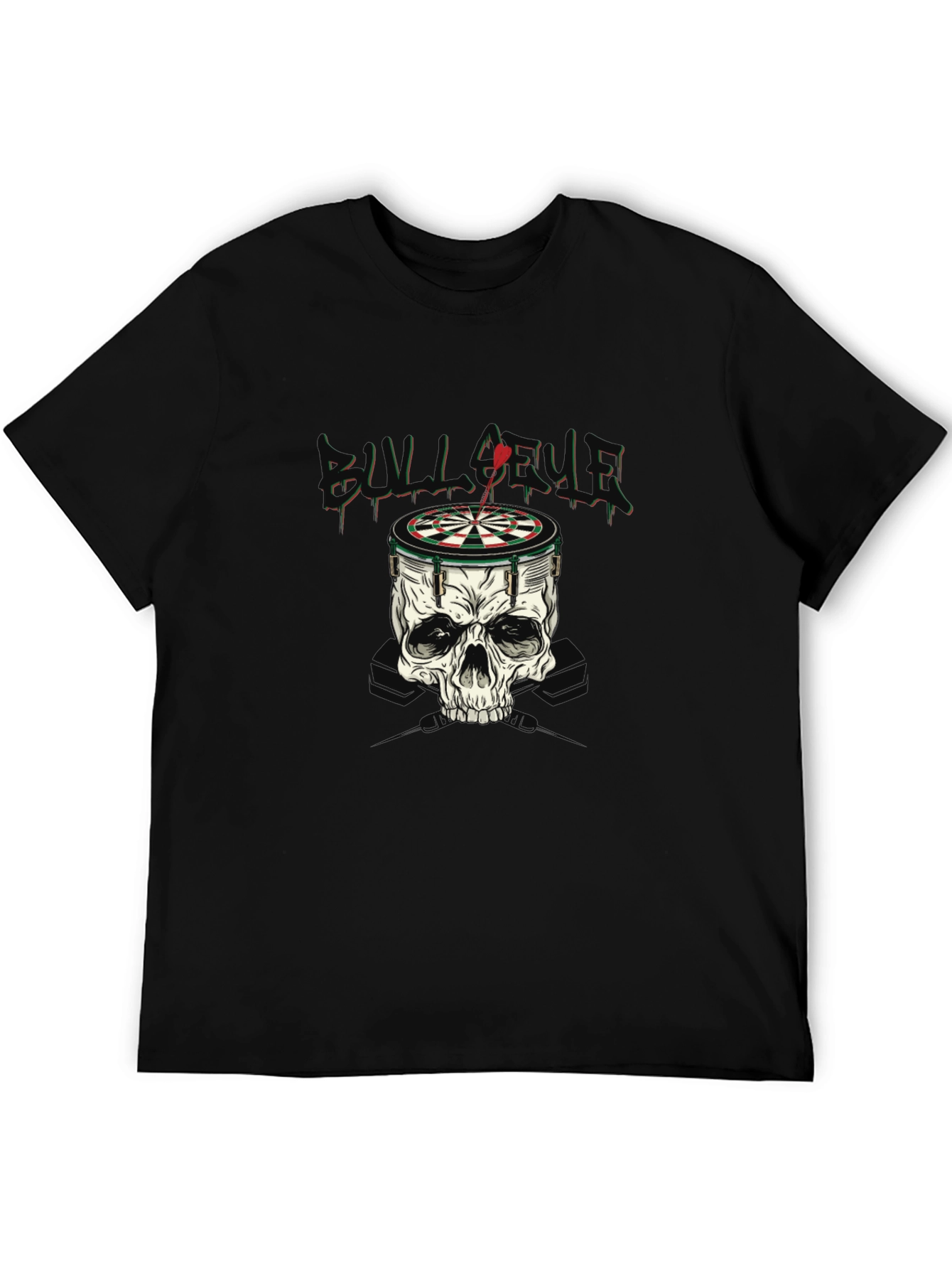 Skull Dartboard Graphic T-Shirt