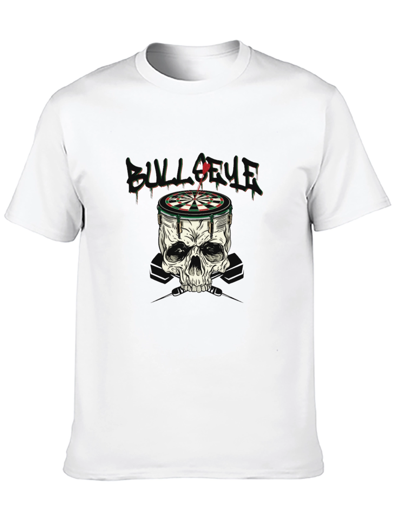 Skull Dartboard Graphic T-Shirt