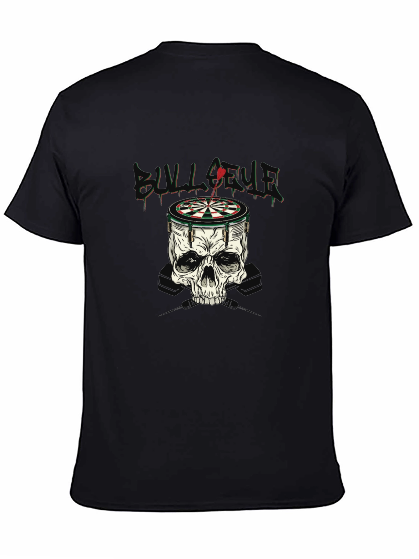 Skull Dartboard Graphic T-Shirt