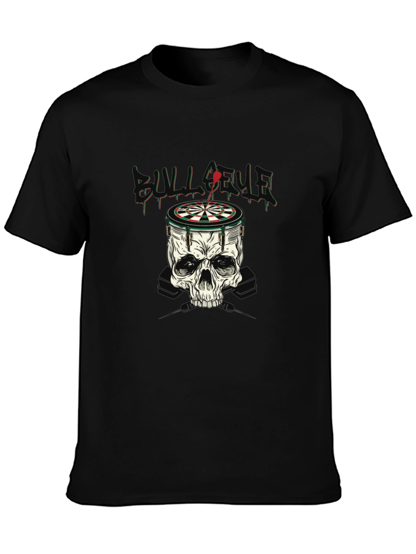 Skull Dartboard Graphic T-Shirt