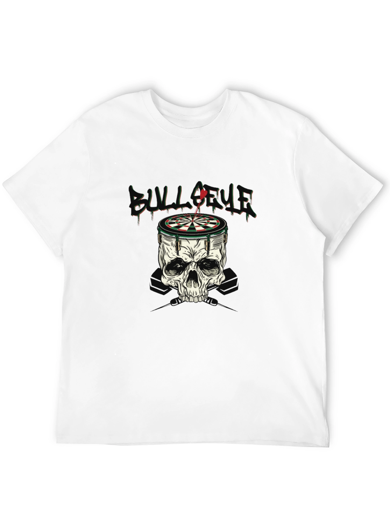 Skull Dartboard Graphic T-Shirt
