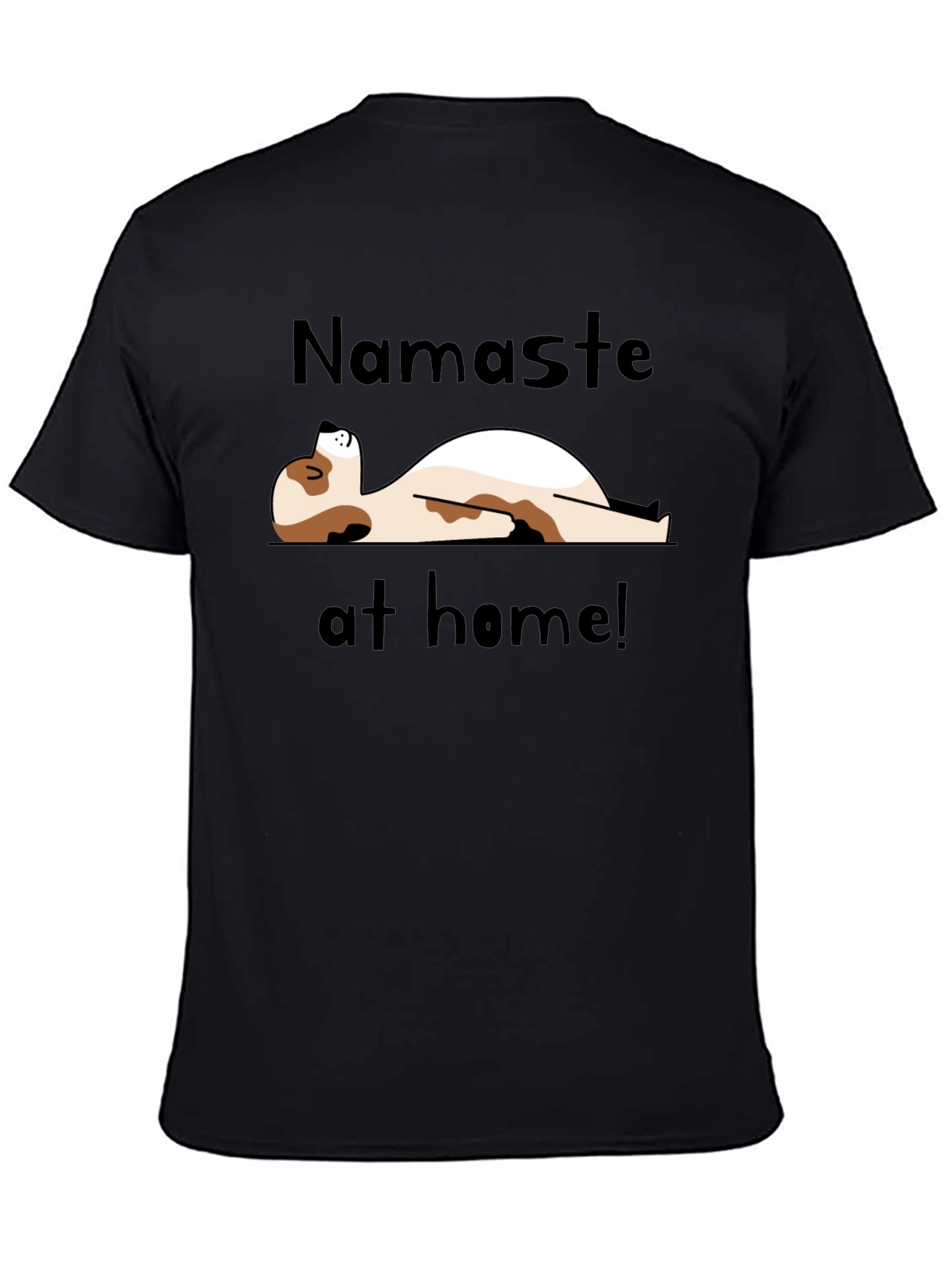 Namaste at Home Black Graphic Tee
