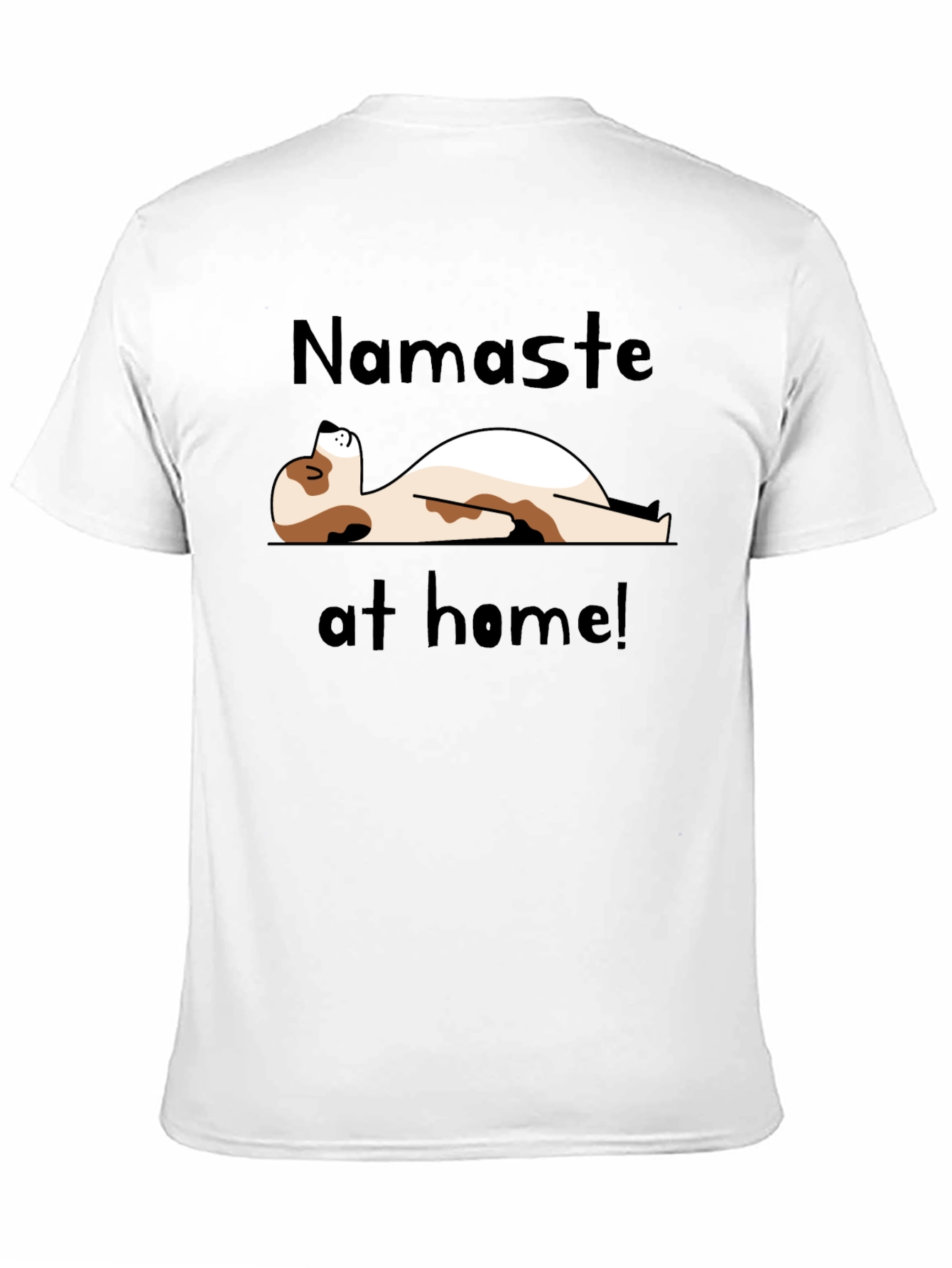 Namaste at Home Black Graphic Tee