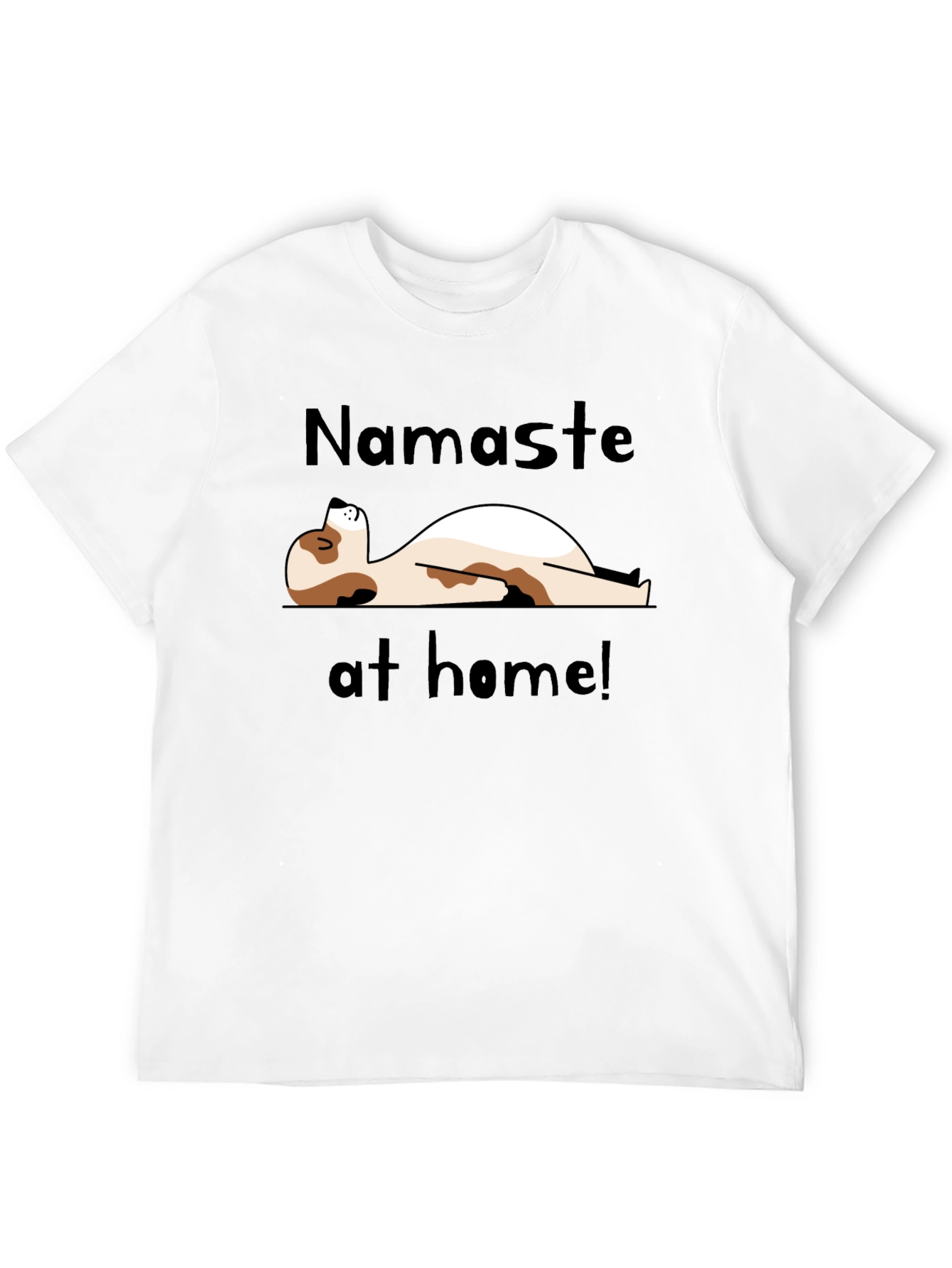 Namaste at Home Black Graphic Tee