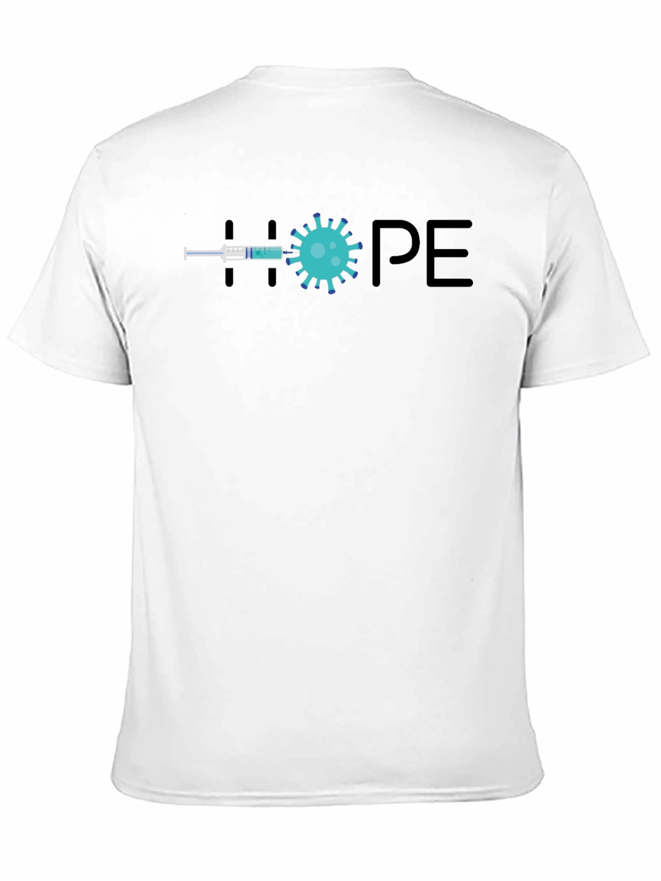 Hope Vaccine T-Shirt: Black Cotton Graphic Tee