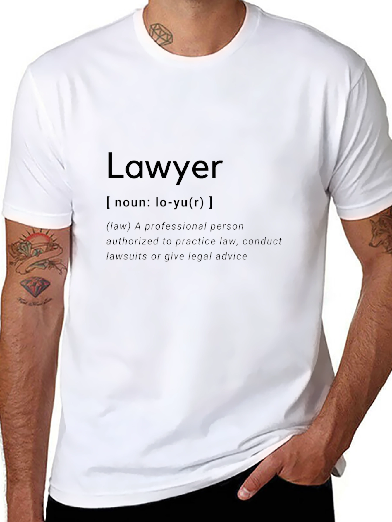 Lawyer Definition T-Shirt - Black Profession Pride