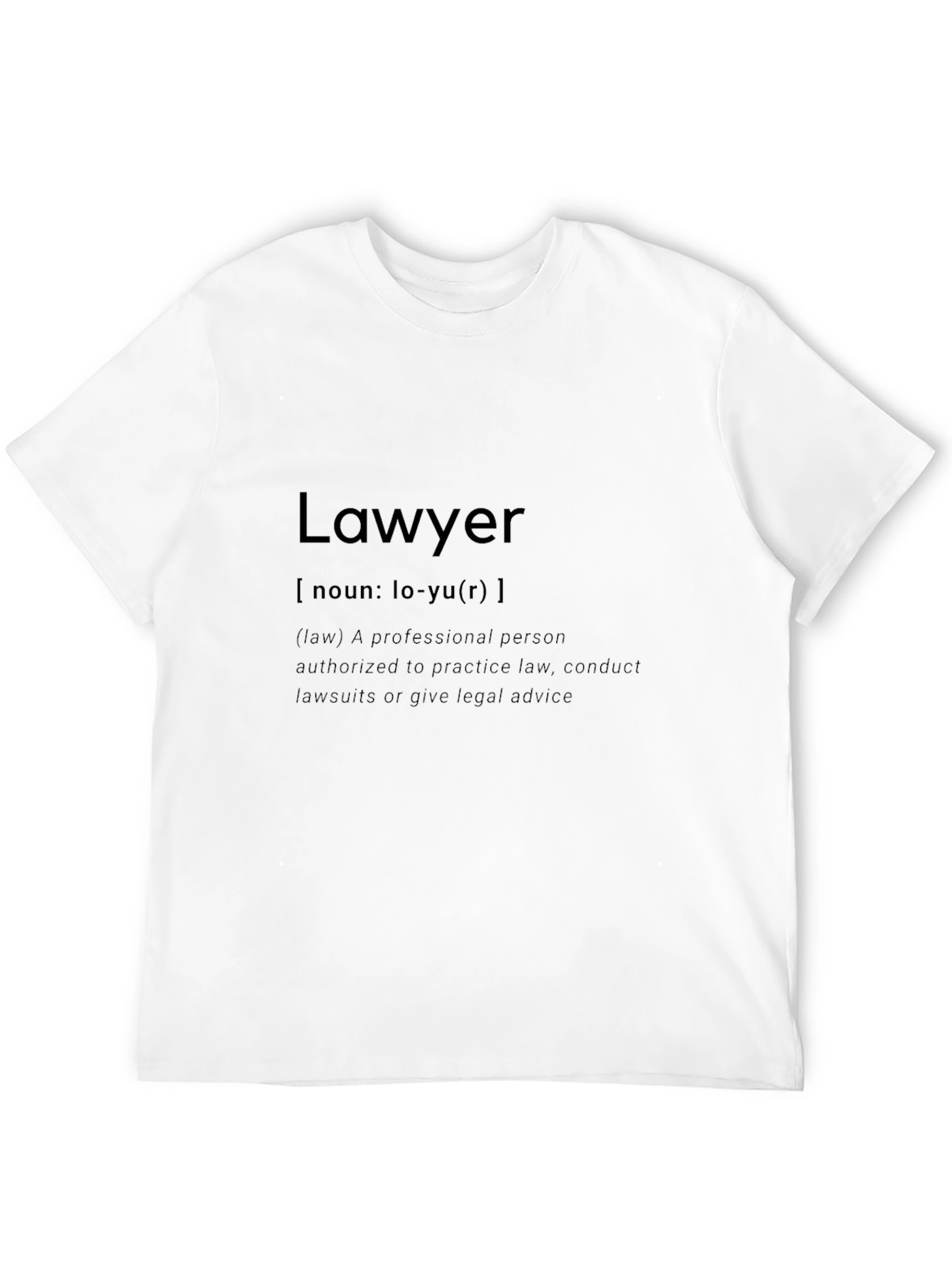 Lawyer Definition T-Shirt - Black Profession Pride