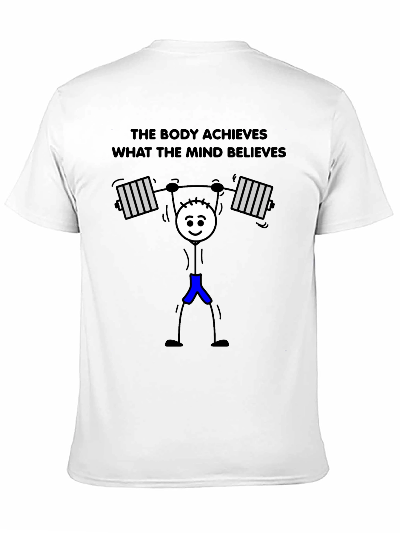 Motivational Fitness T-Shirt - Mind Over Body