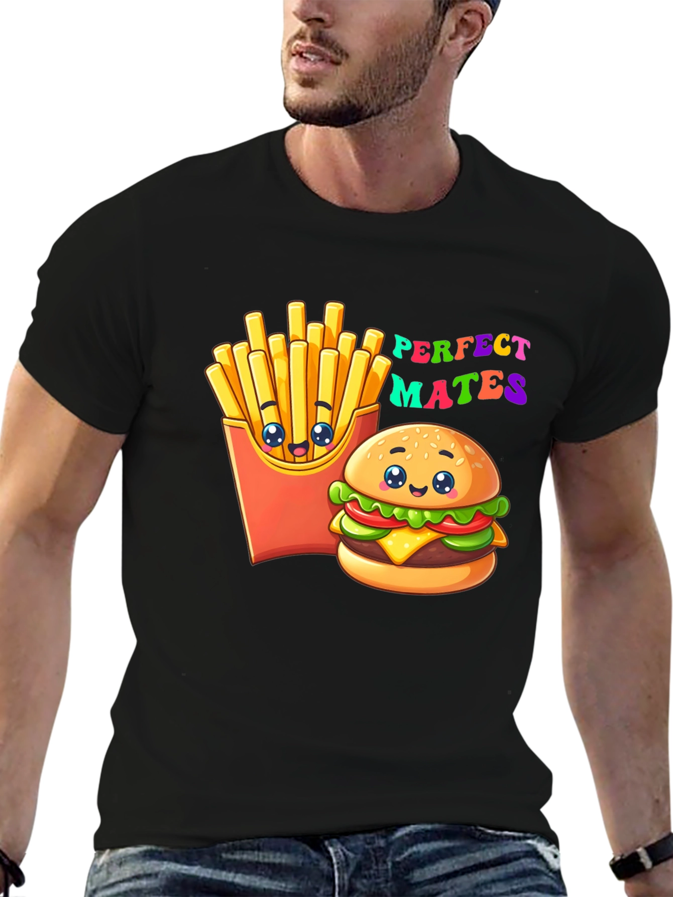 Perfect Mates Burger & Fries Graphic Tee