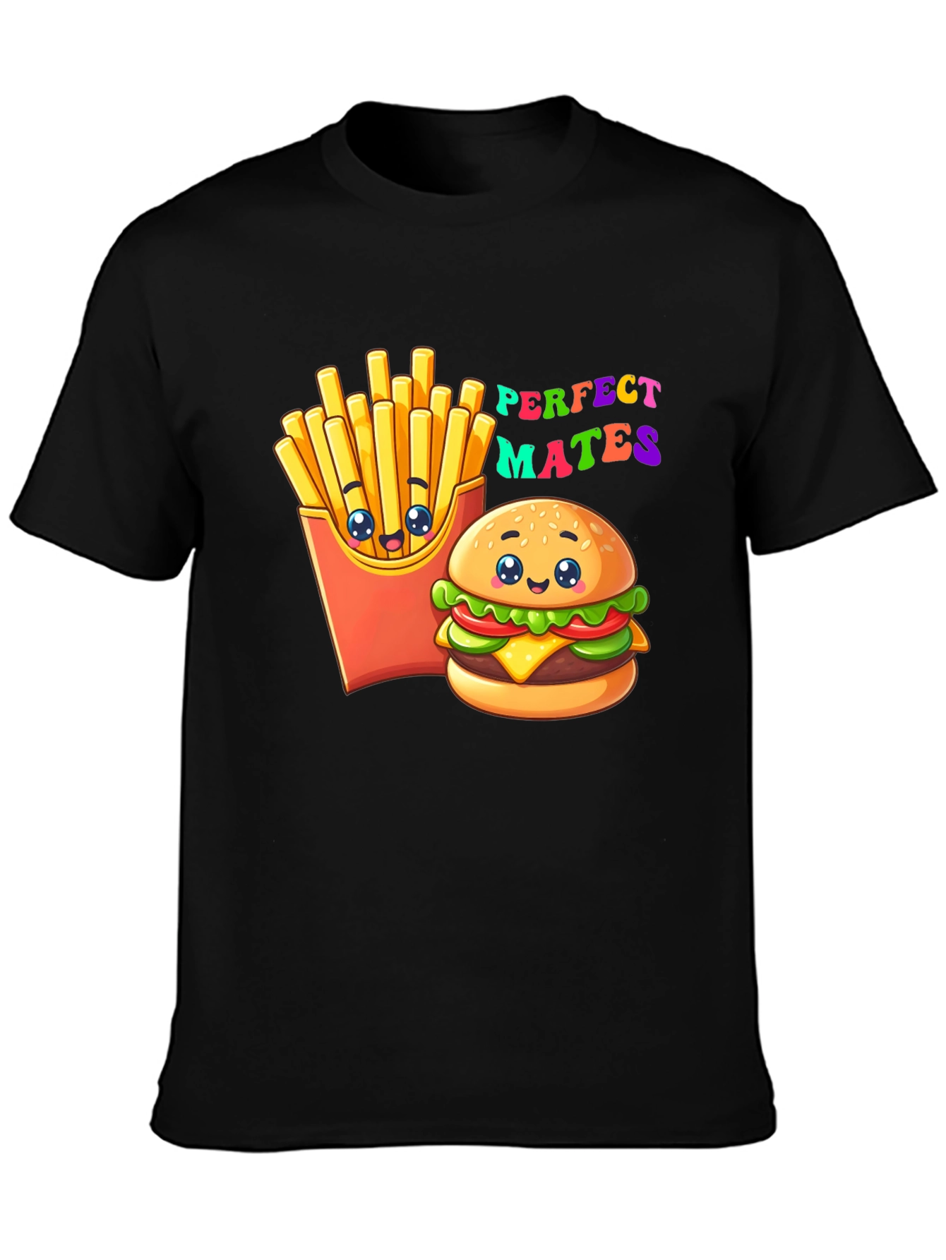 Perfect Mates Burger & Fries Graphic Tee