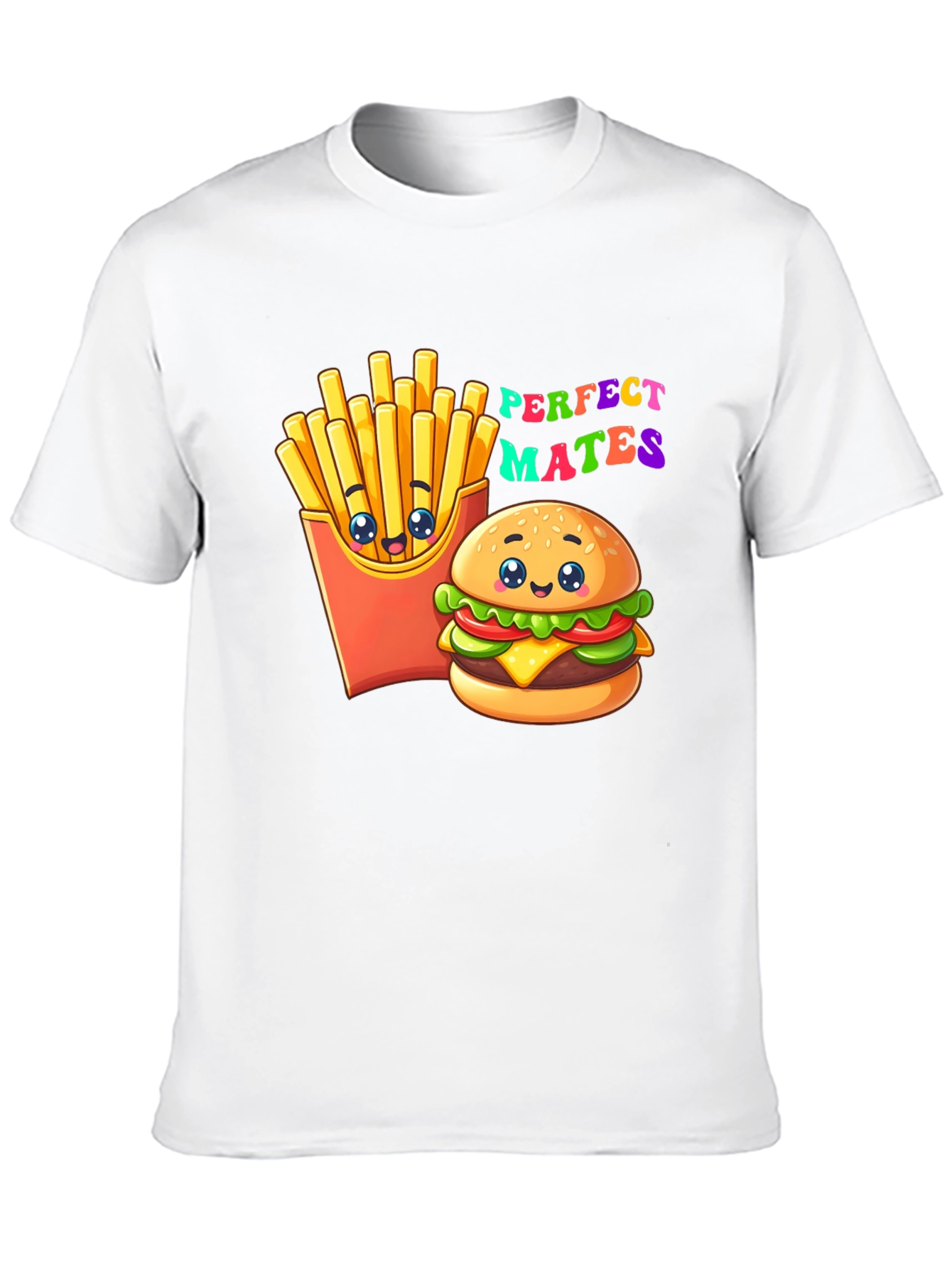 Perfect Mates Burger & Fries Graphic Tee