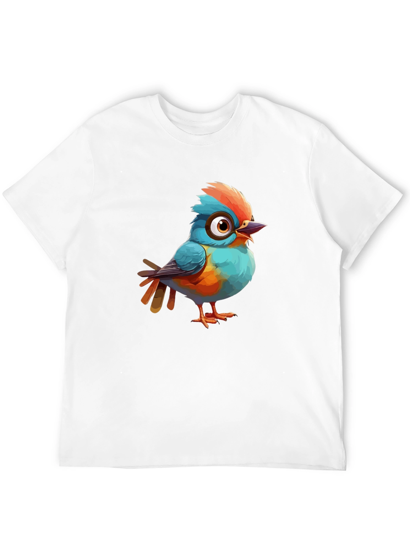 Cartoon Bird Graphic Tee - Stylish Comfort