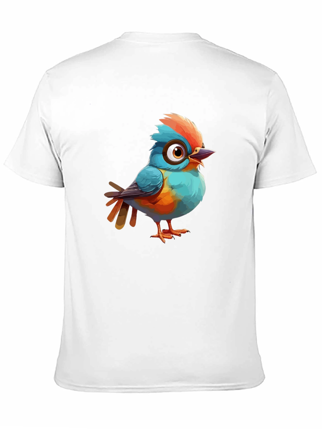 Cartoon Bird Graphic Tee - Stylish Comfort