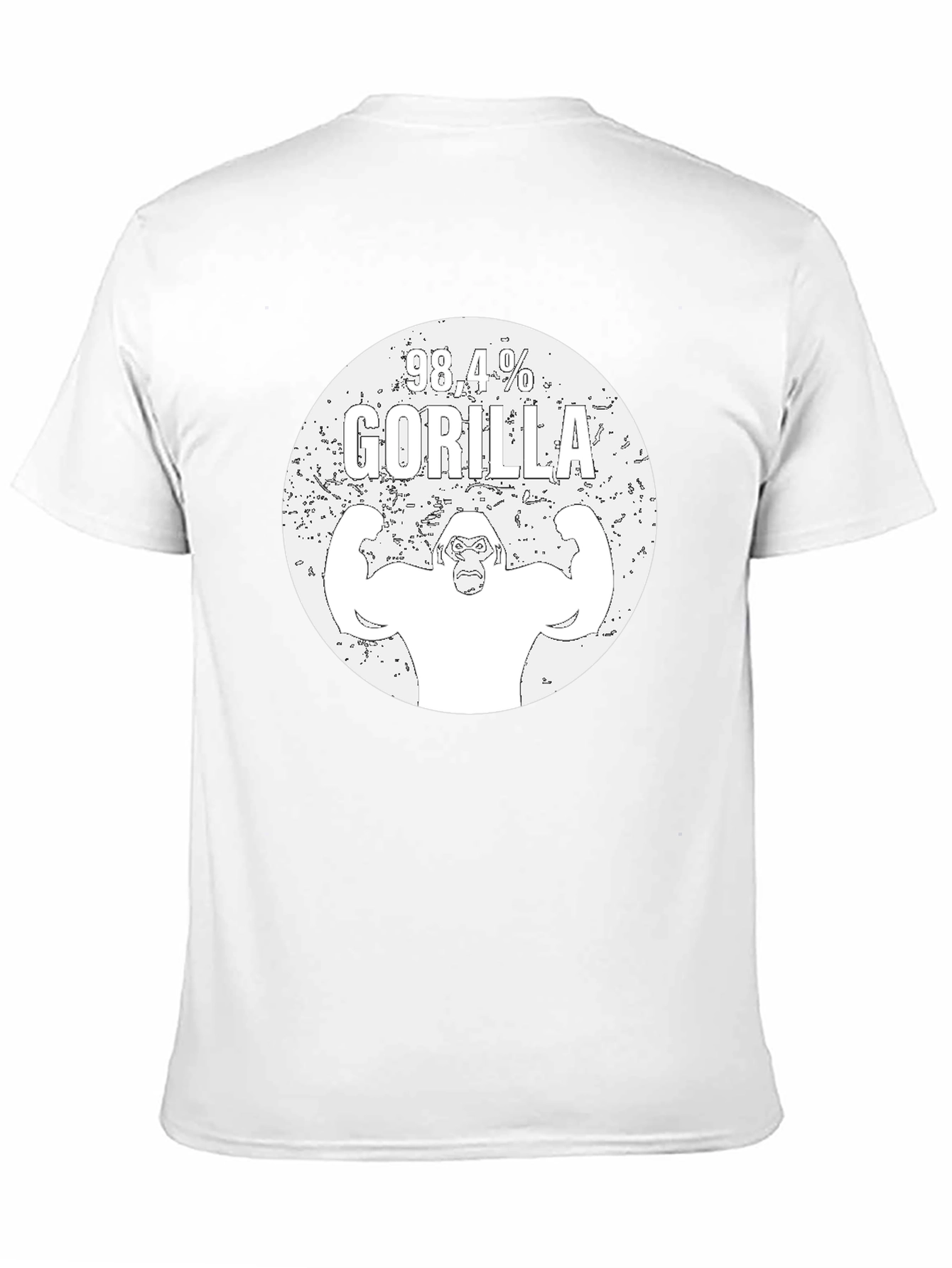 98.4% Gorilla Graphic Black T-Shirt