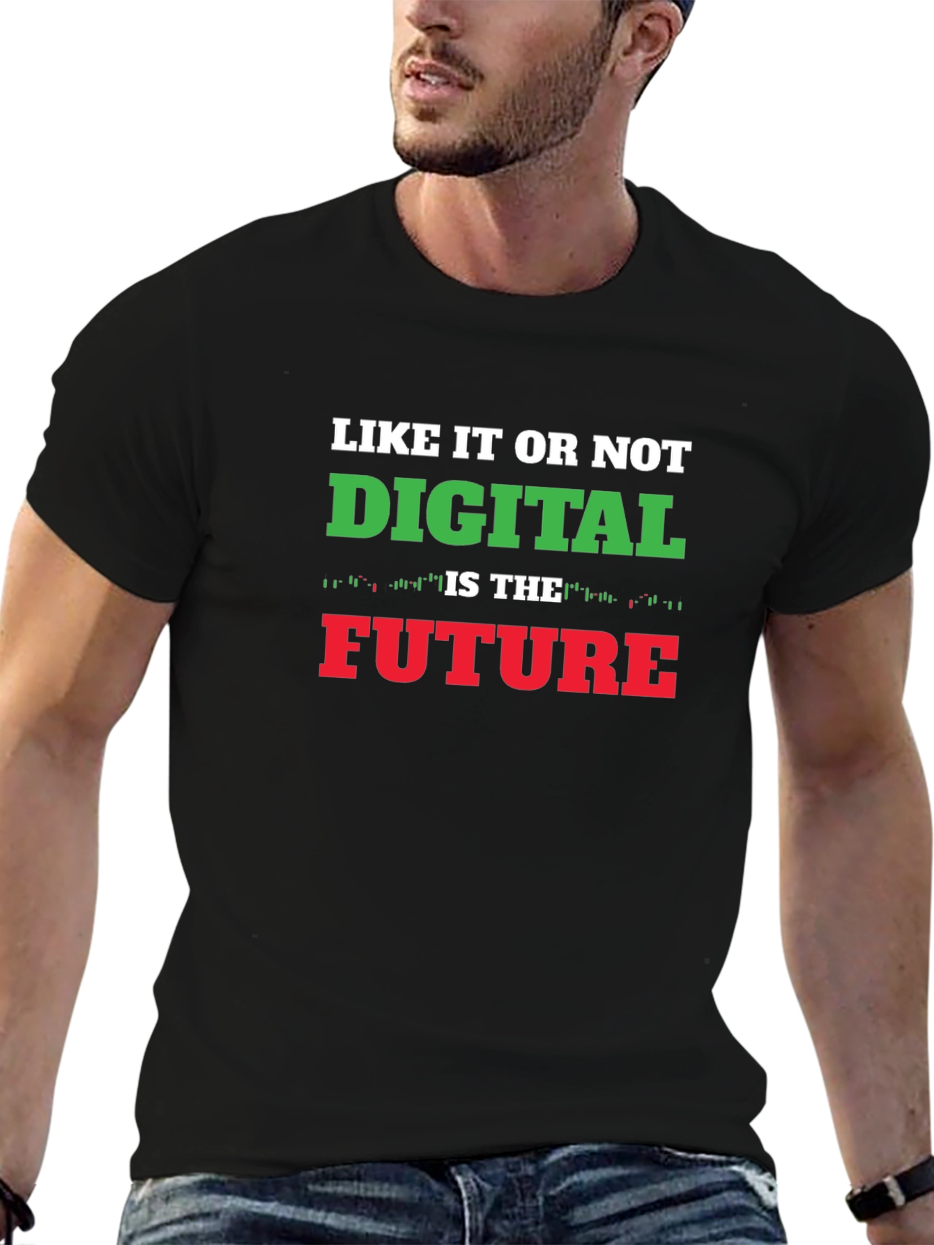 Digital Future T-Shirt - Black Mens