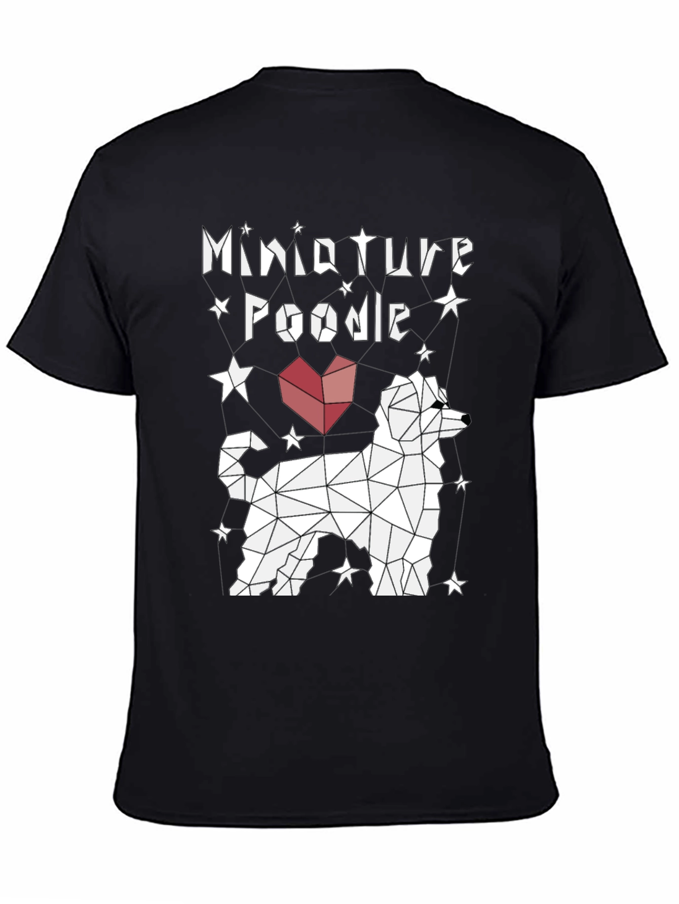 Miniature Poodle Geometric T-Shirt