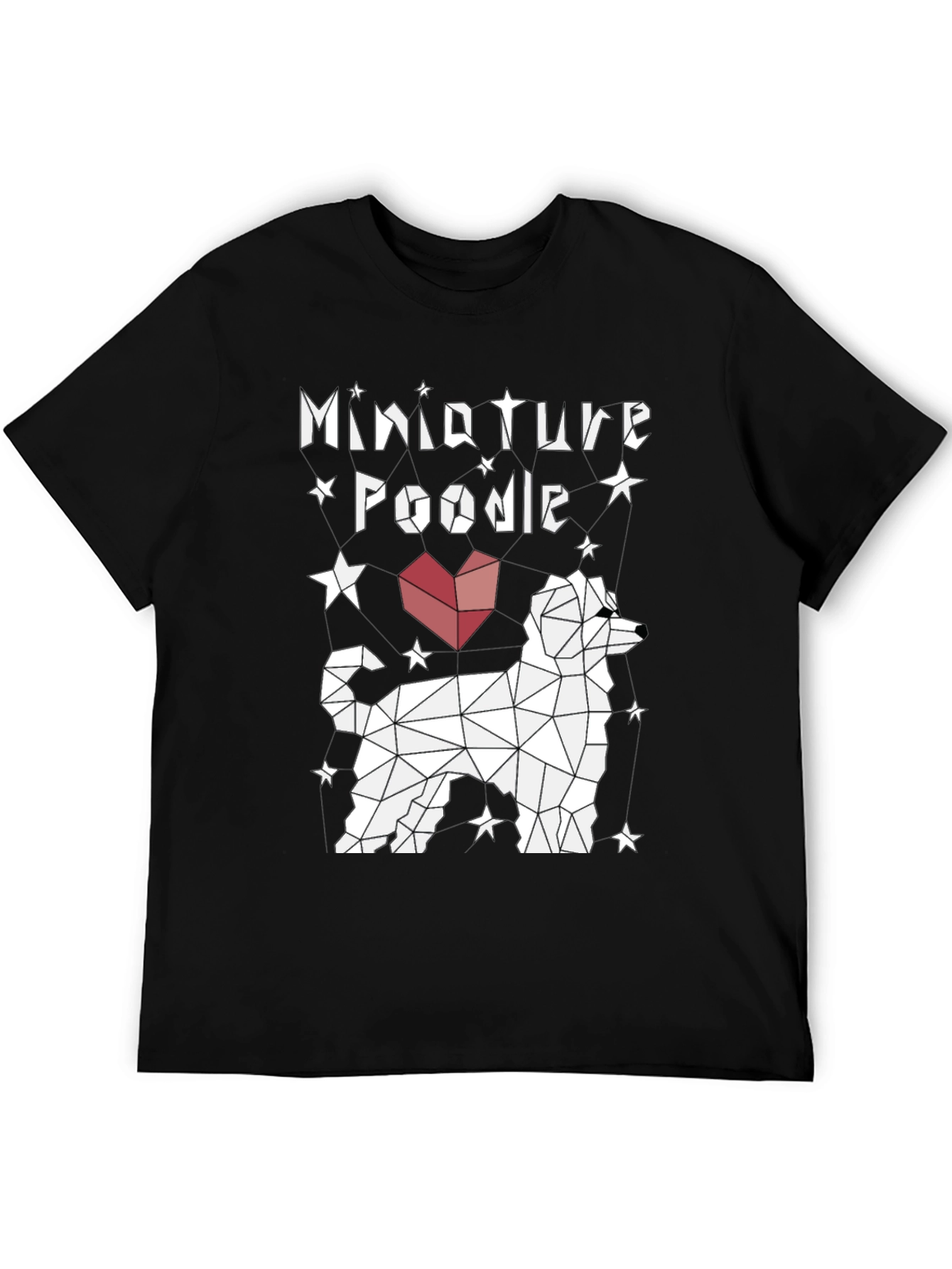 Miniature Poodle Geometric T-Shirt