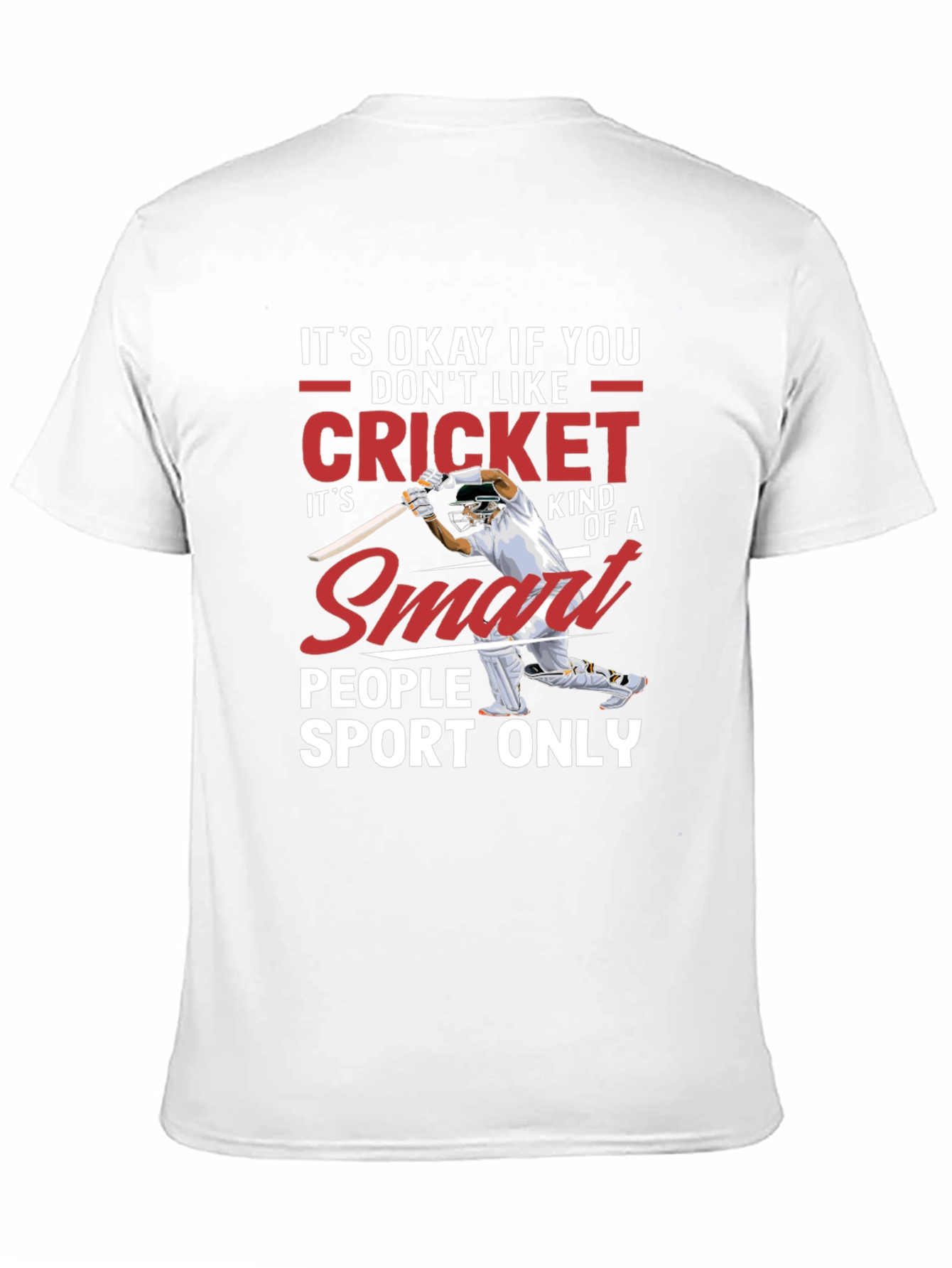 Cricket Smart People Sport T-Shirt - Black