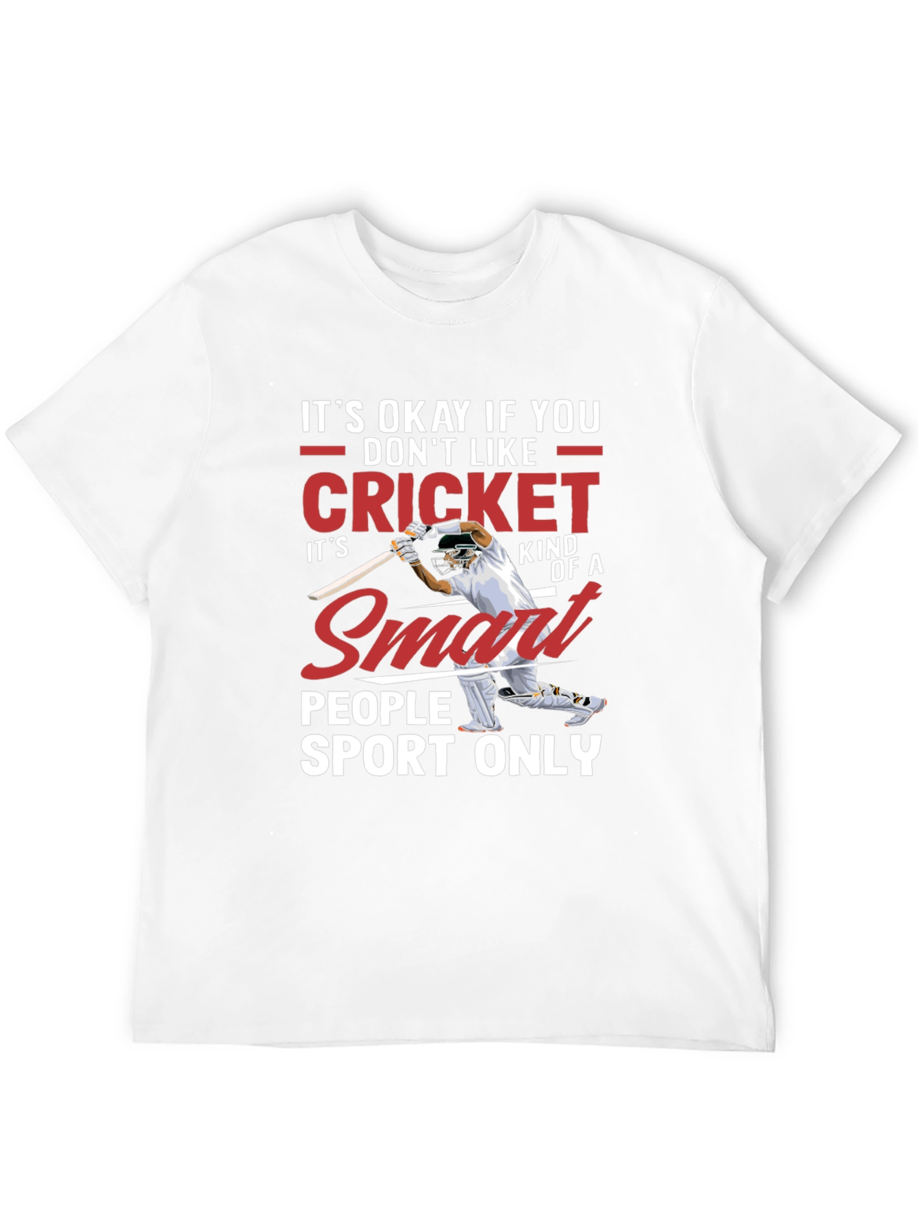 Cricket Smart People Sport T-Shirt - Black