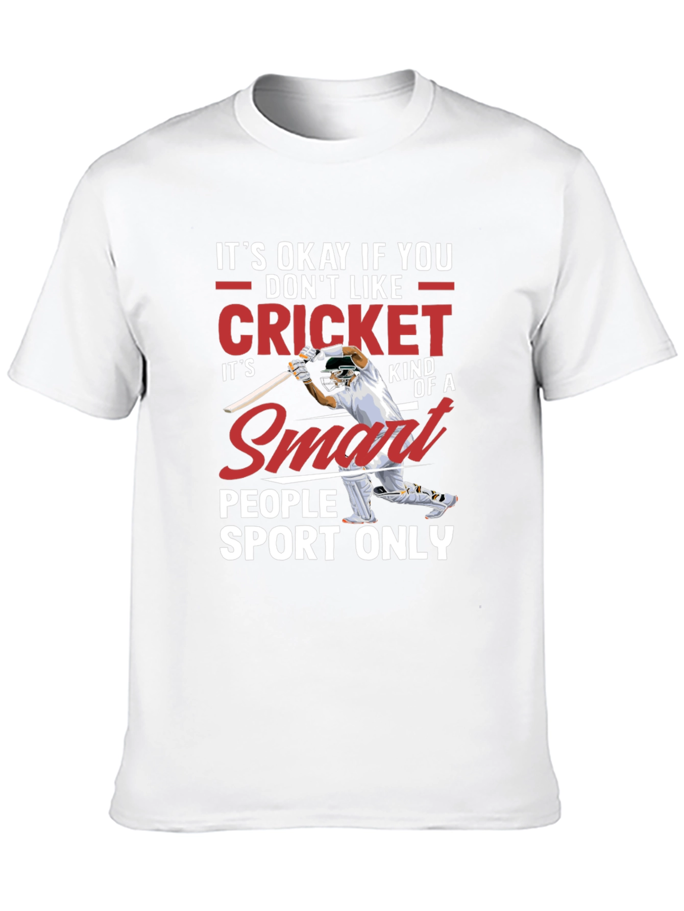 Cricket Smart People Sport T-Shirt - Black