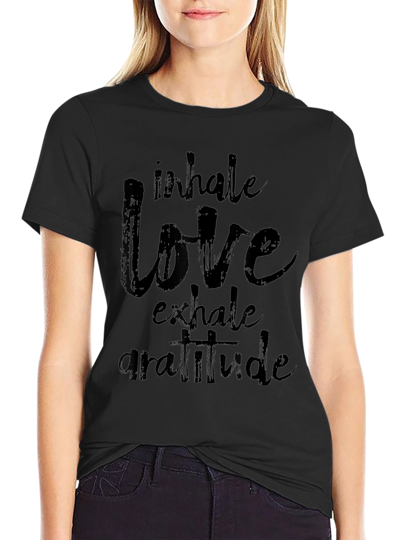 Inhale Love Exhale Gratitude Graphic T-Shirt