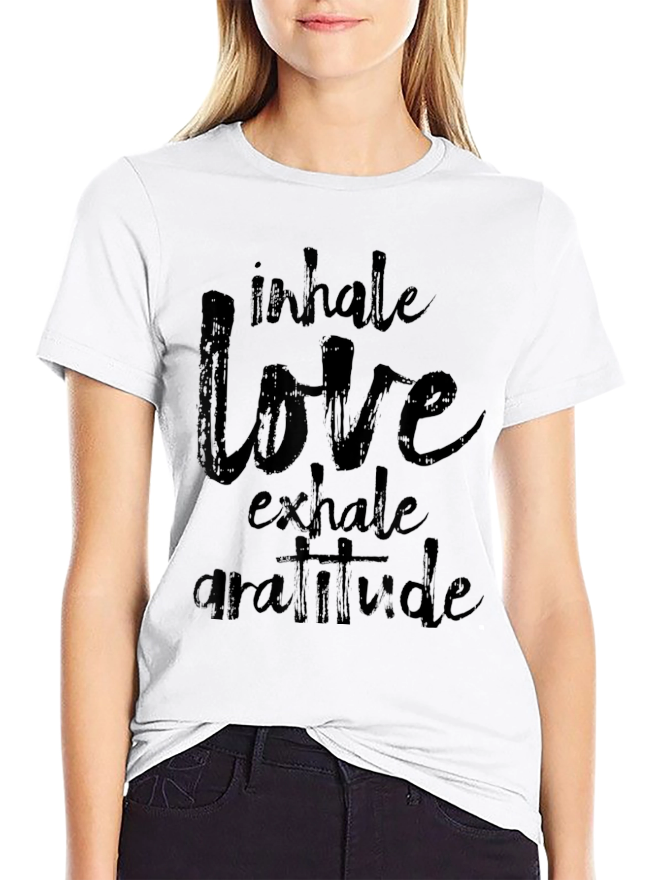 Inhale Love Exhale Gratitude Graphic T-Shirt