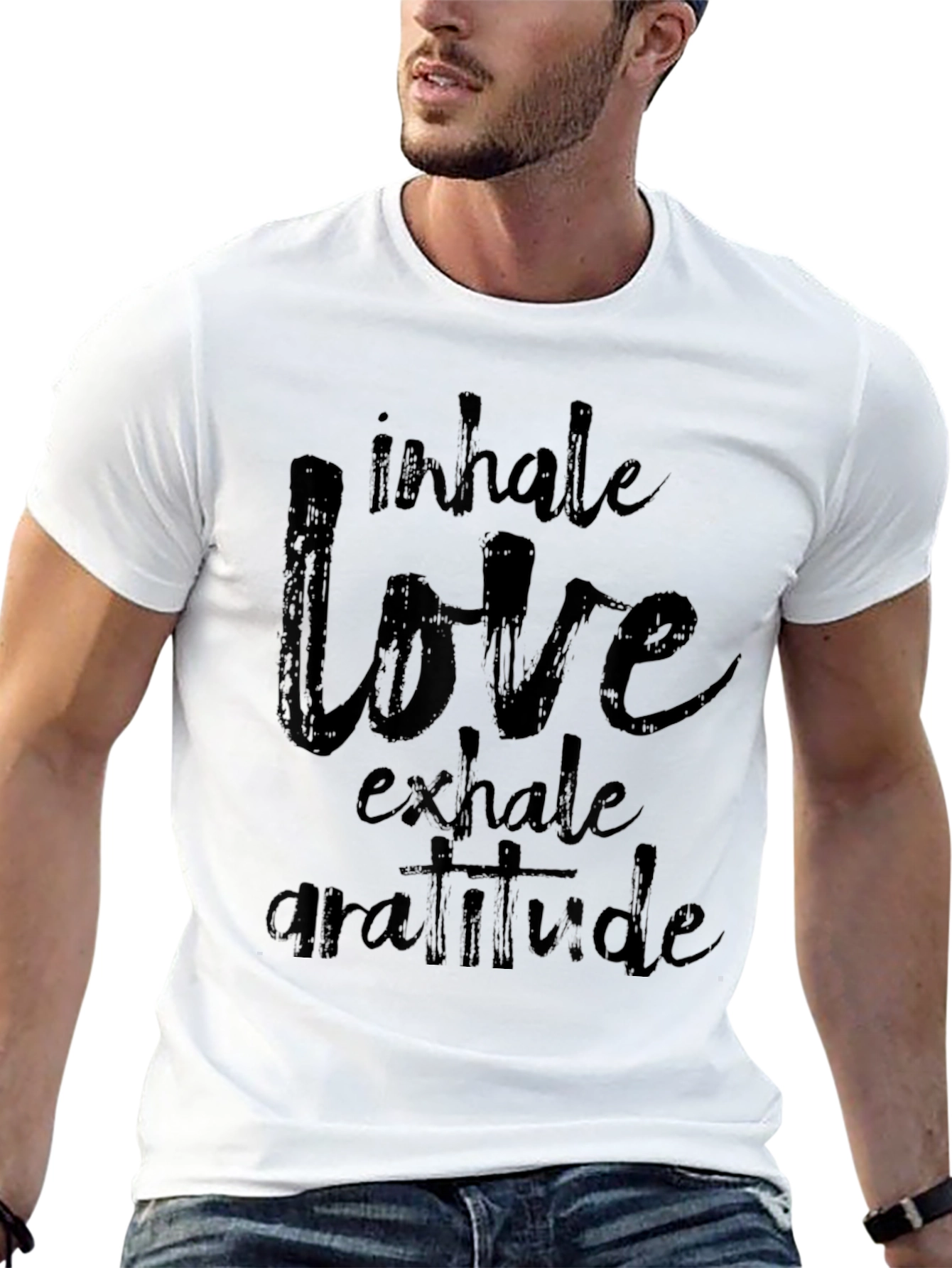 Inhale Love Exhale Gratitude Graphic T-Shirt