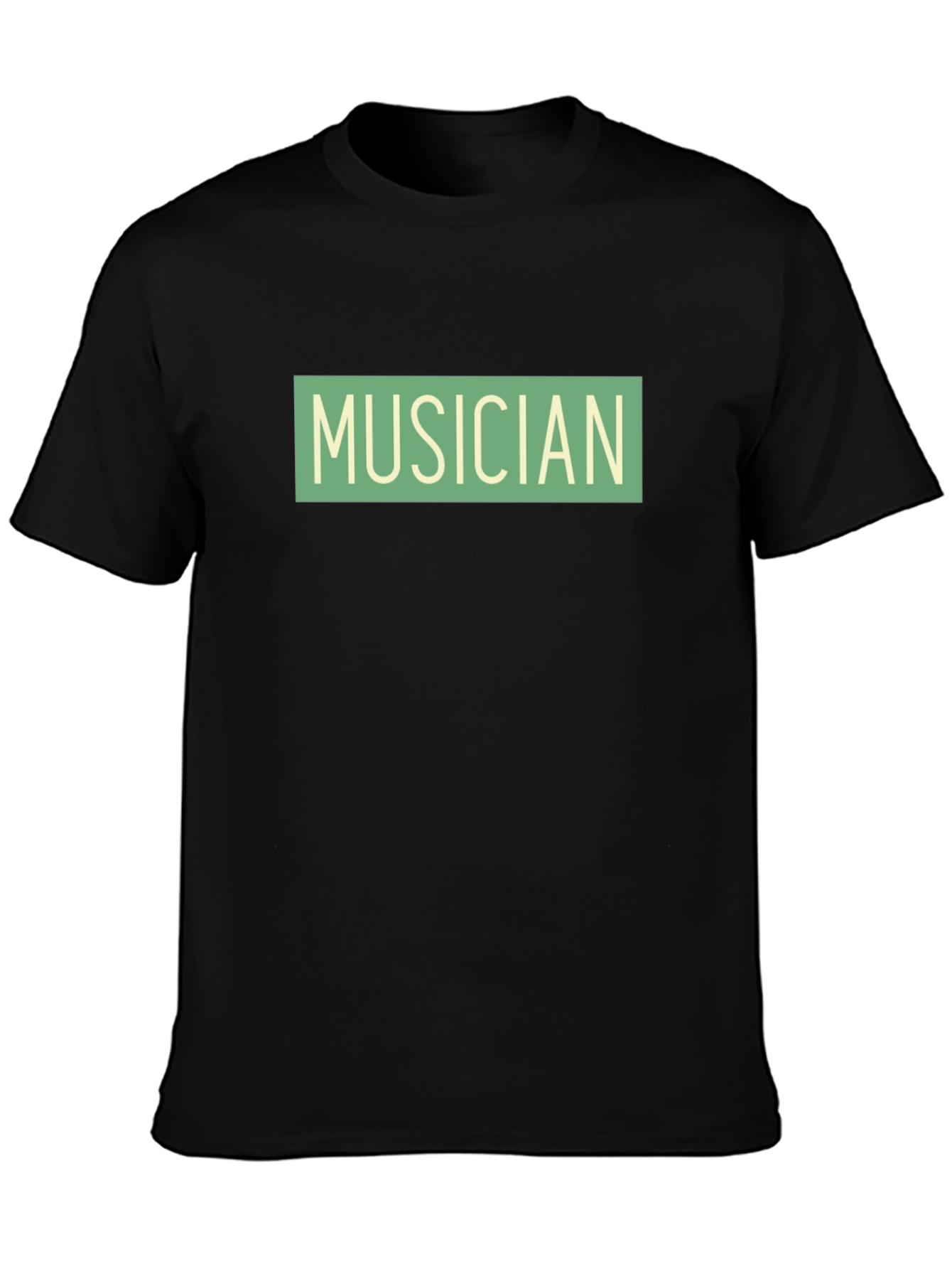 Musician Graphic T-Shirt - Black Cotton Tee