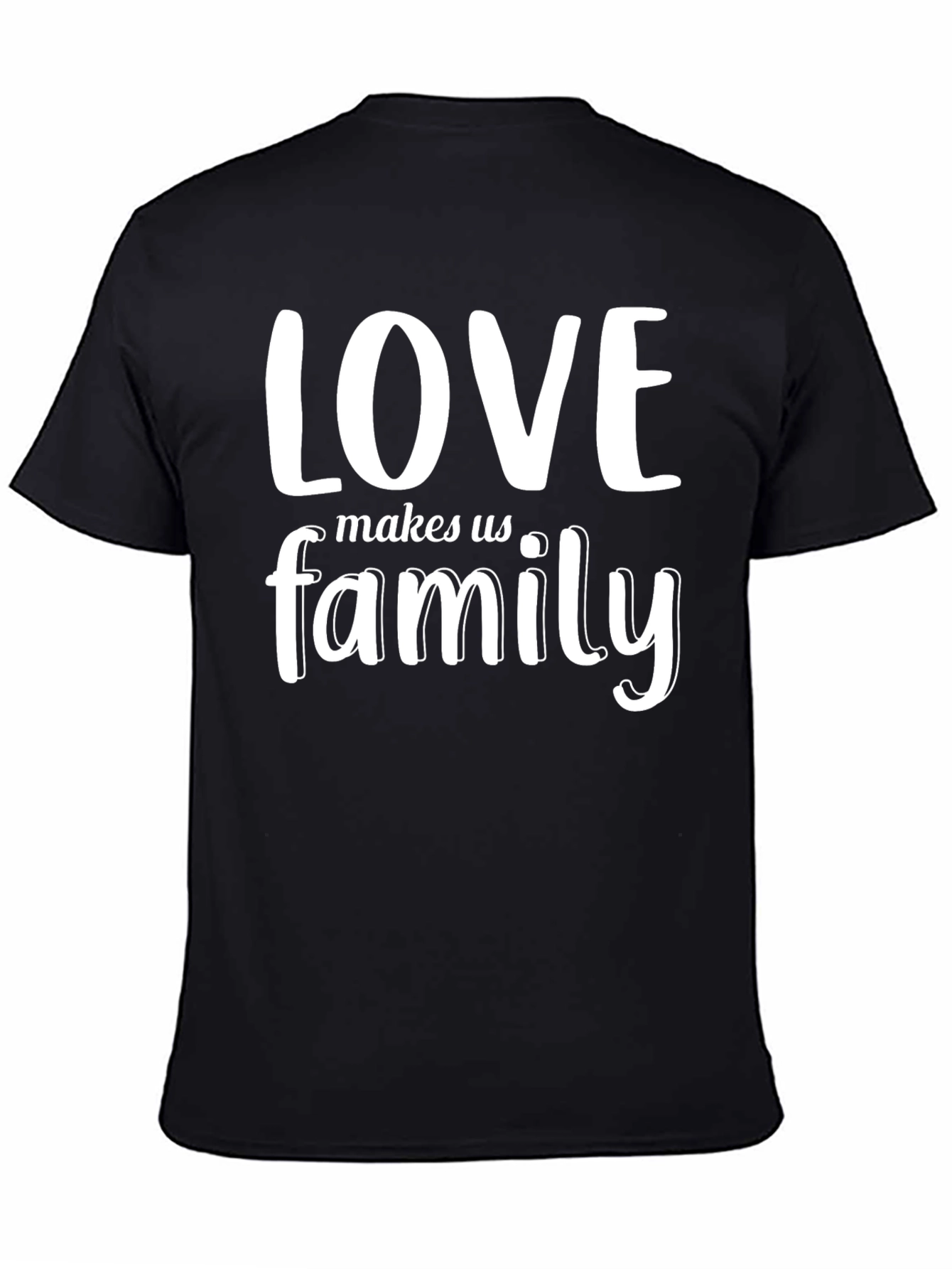 Love Makes Us Family Graphic Tee