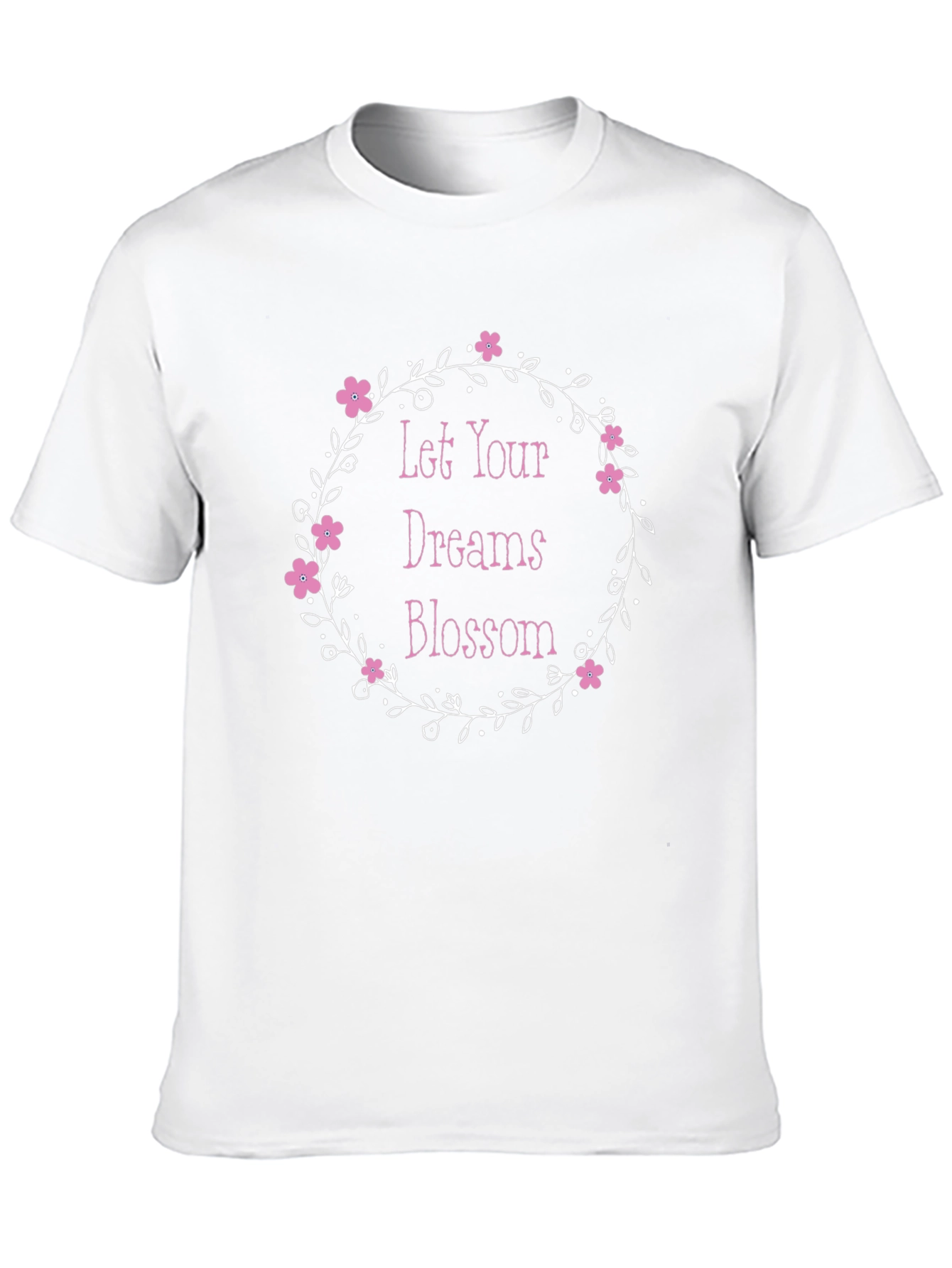 Floral Dream Blossom Black Graphic Tee