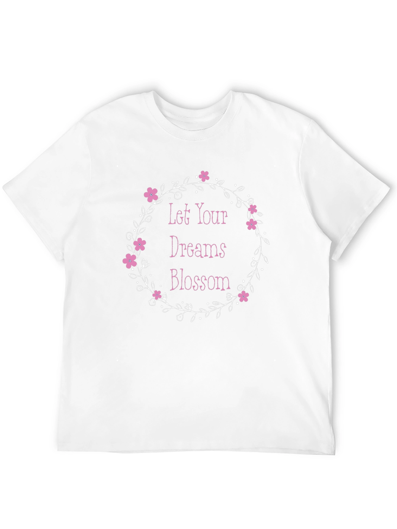 Floral Dream Blossom Black Graphic Tee