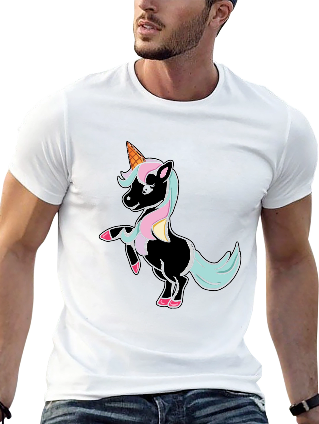 Unicorn Ice Cream Cone T-Shirt