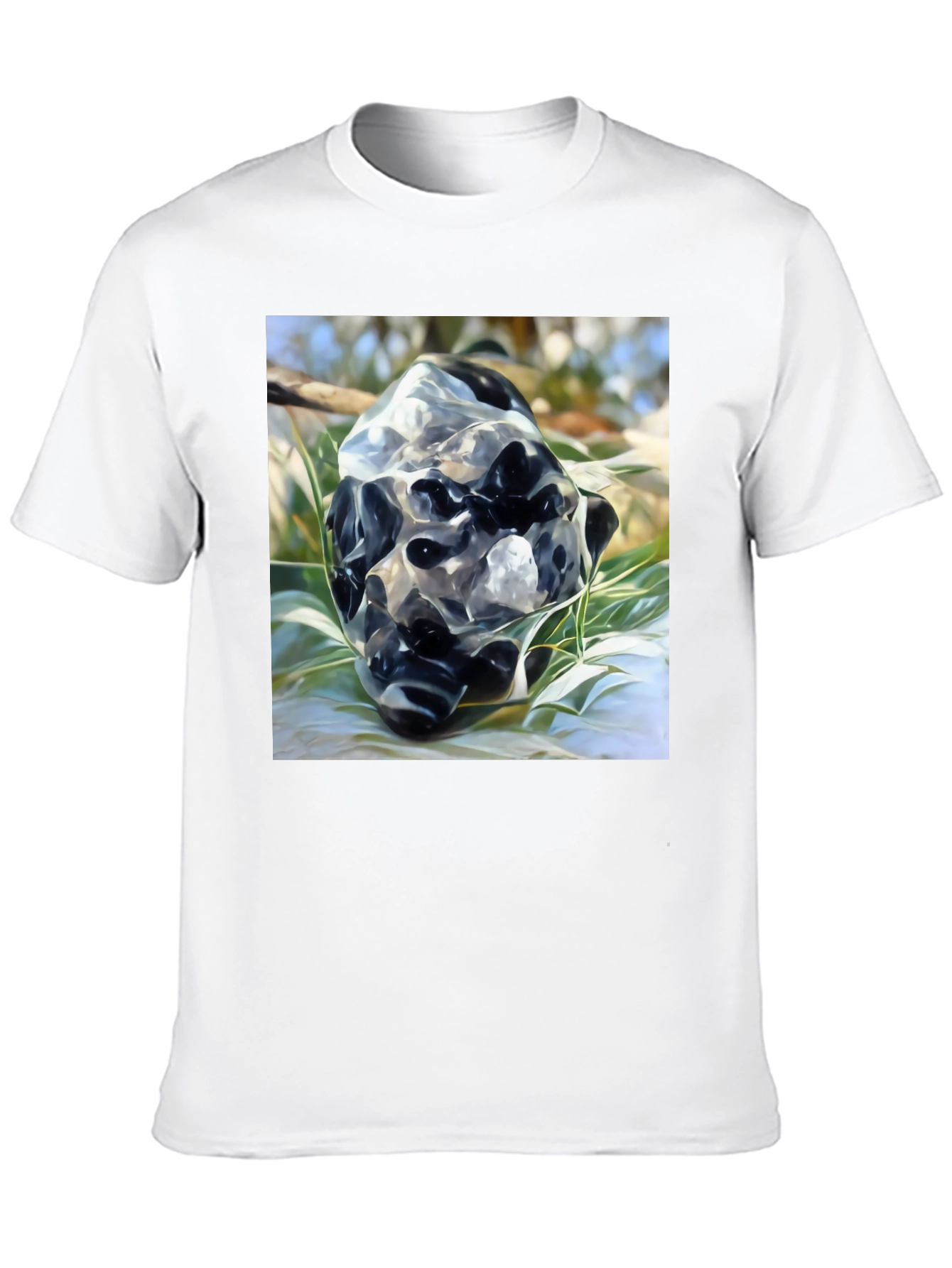 Unique Abstract Art Graphic Black T-Shirt