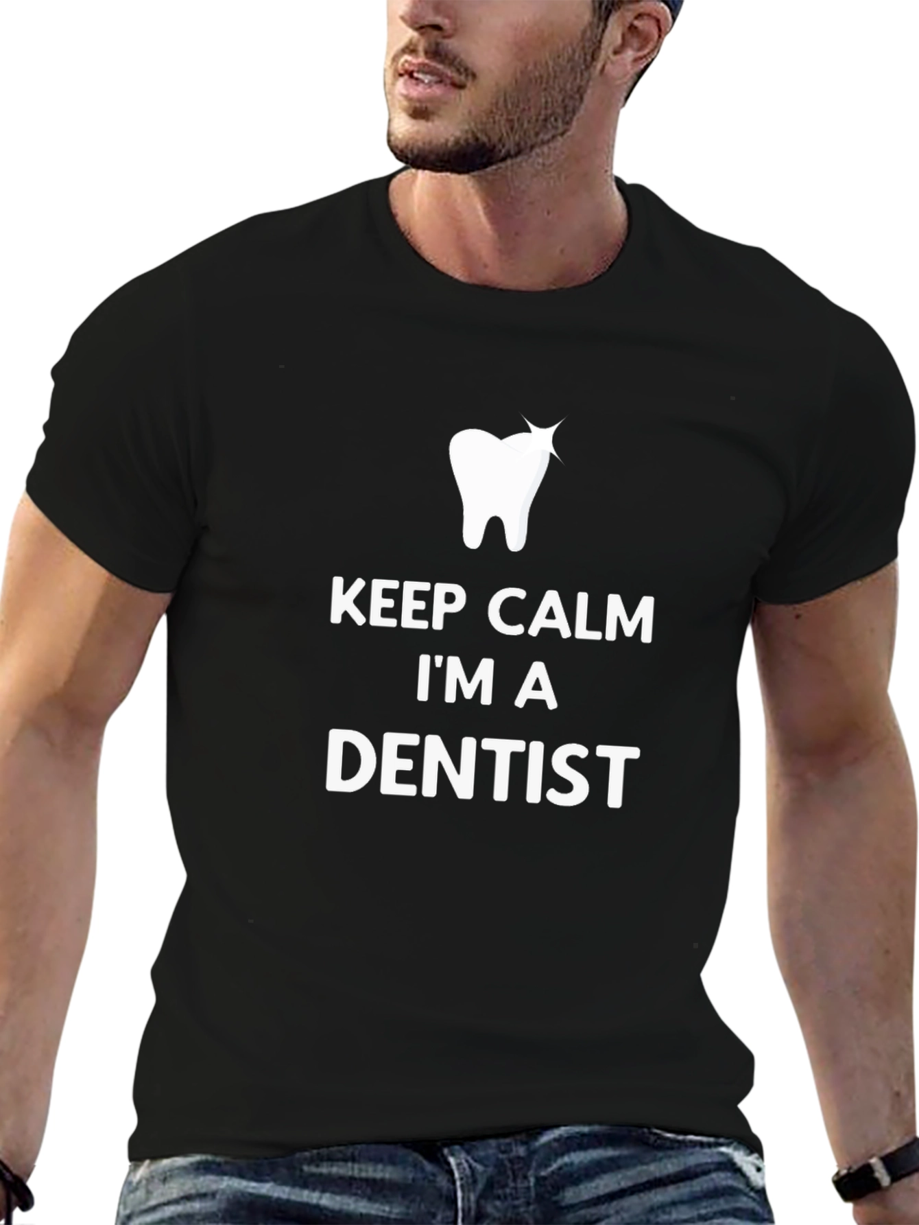Keep Calm Im a Dentist Graphic T-Shirt
