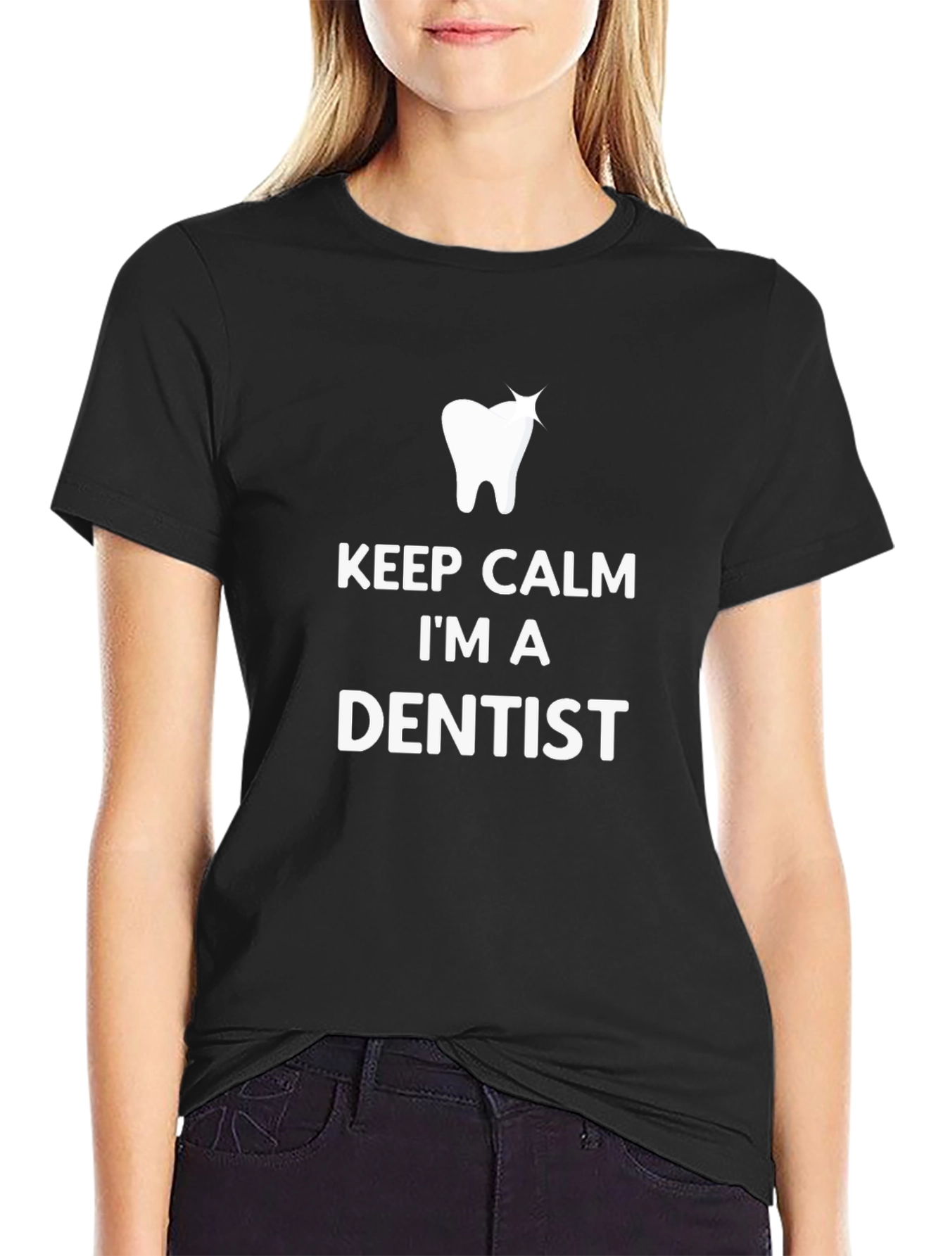 Keep Calm Im a Dentist Graphic T-Shirt